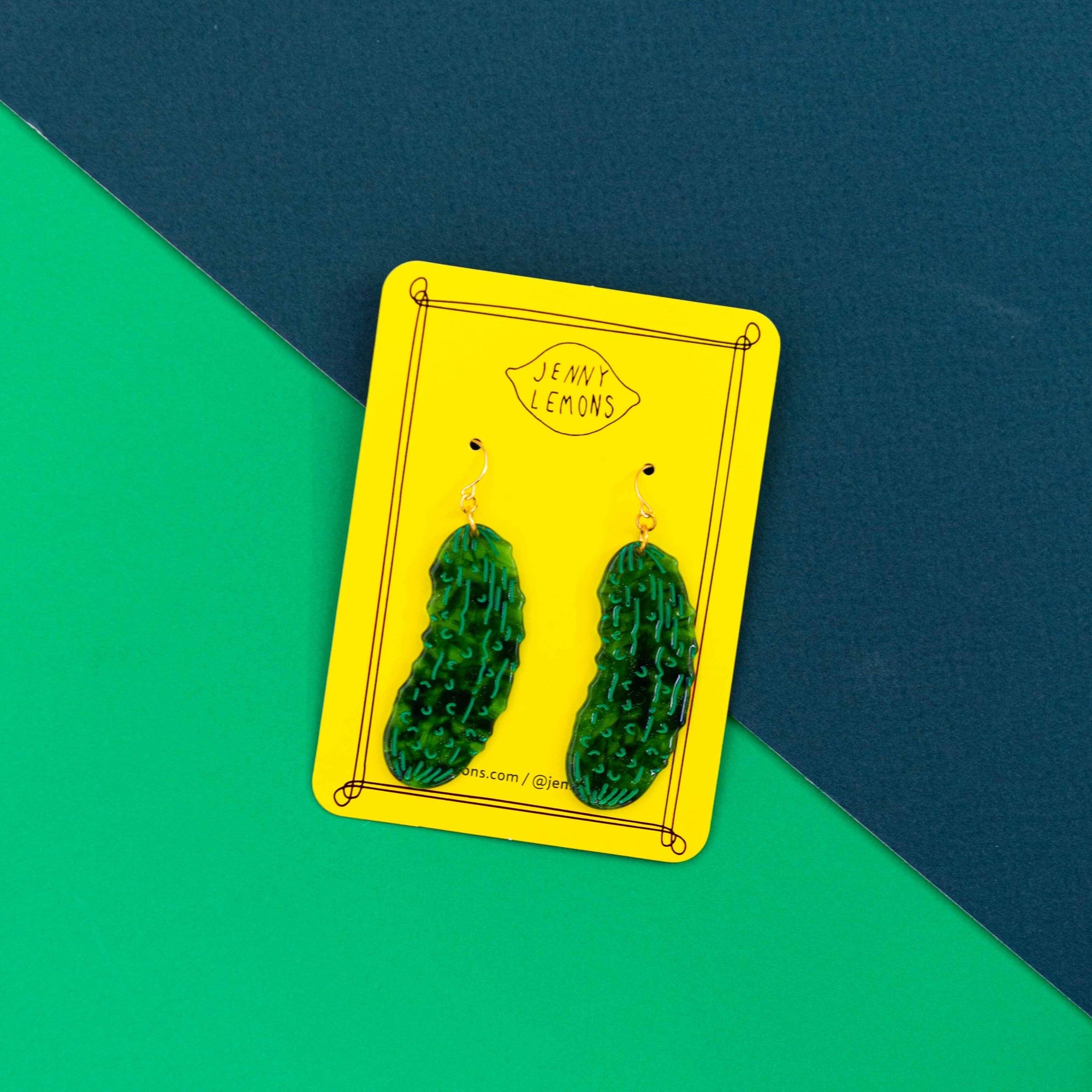 Big Pickle Earrings Jewelry Jenny Lemons