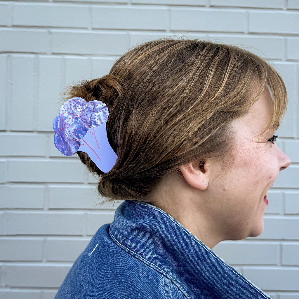 Big Purple Cauliflower Hair Claw Accessories Jenny Lemons 