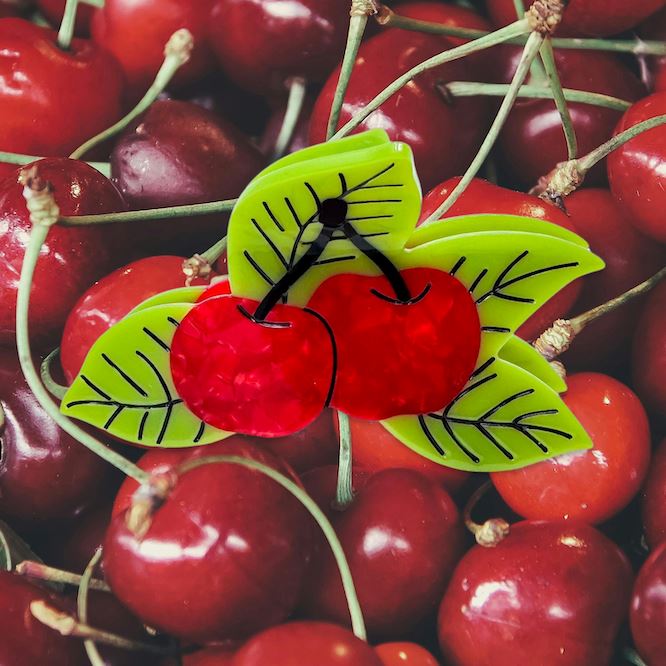 Cherries Hair Claw Accessories Jenny Lemons
