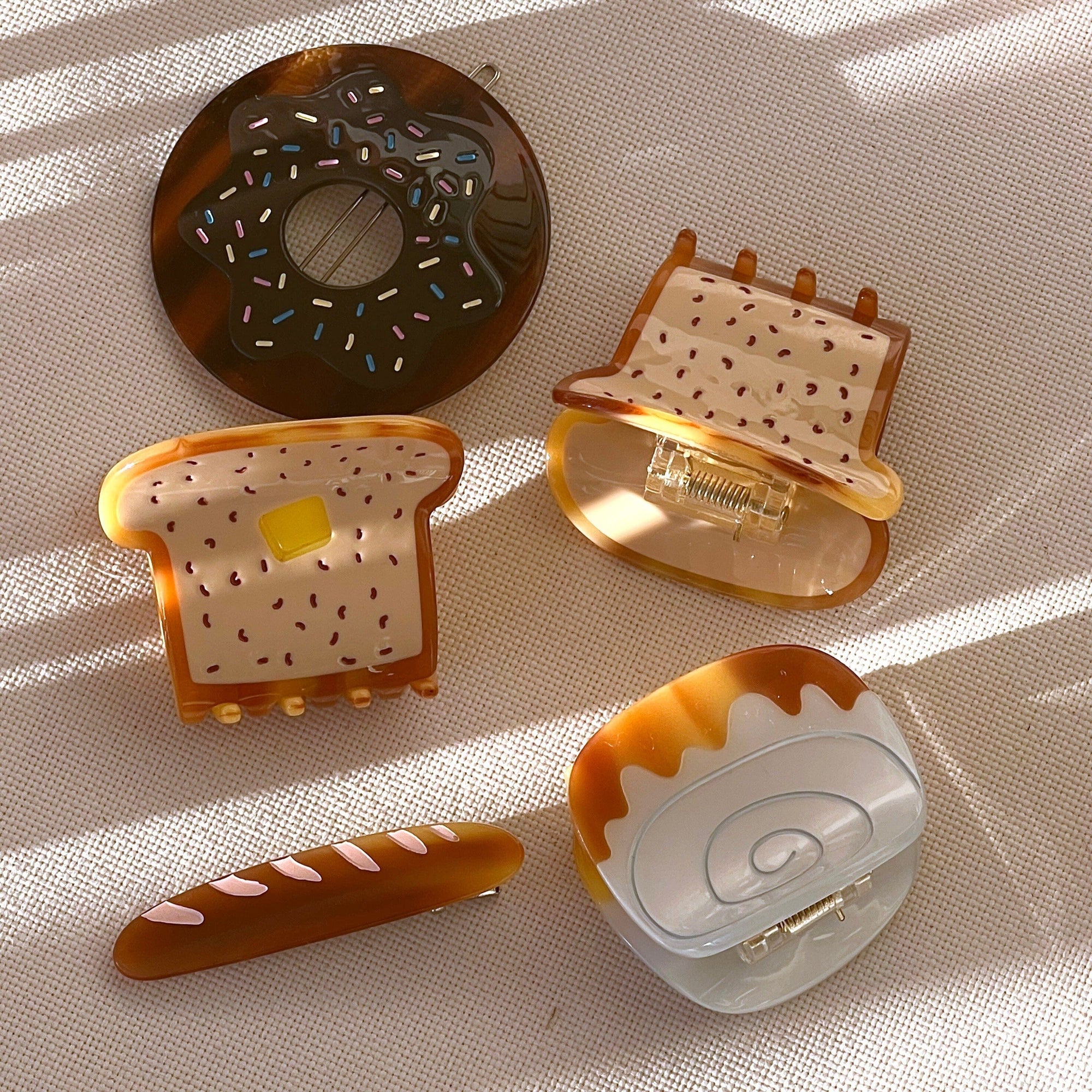 Chocolate Sprinkle Donut Barrette Accessories Jenny Lemons