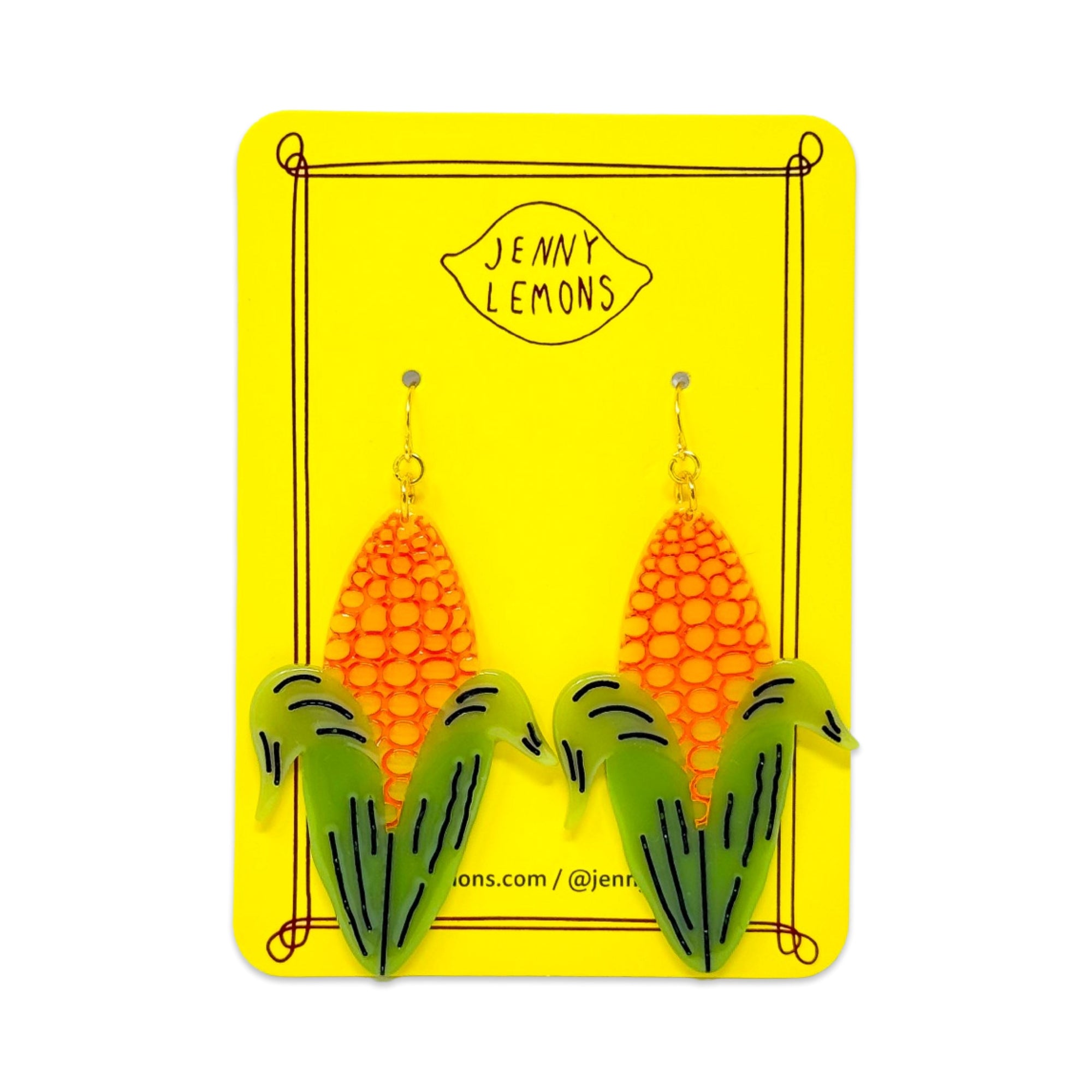 Corn Cob Earrings Jewelry Jenny Lemons