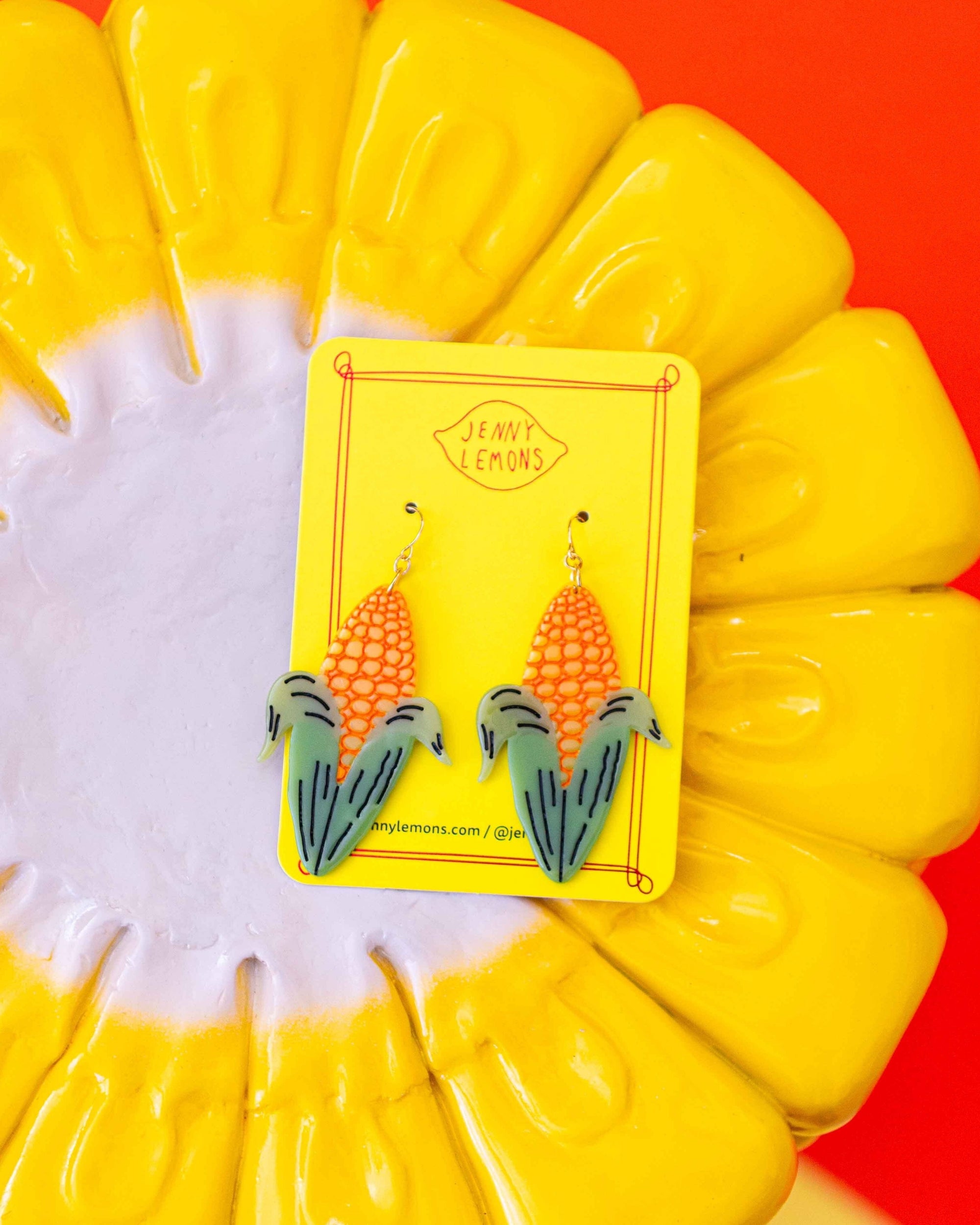 Corn Cob Earrings Jewelry Jenny Lemons