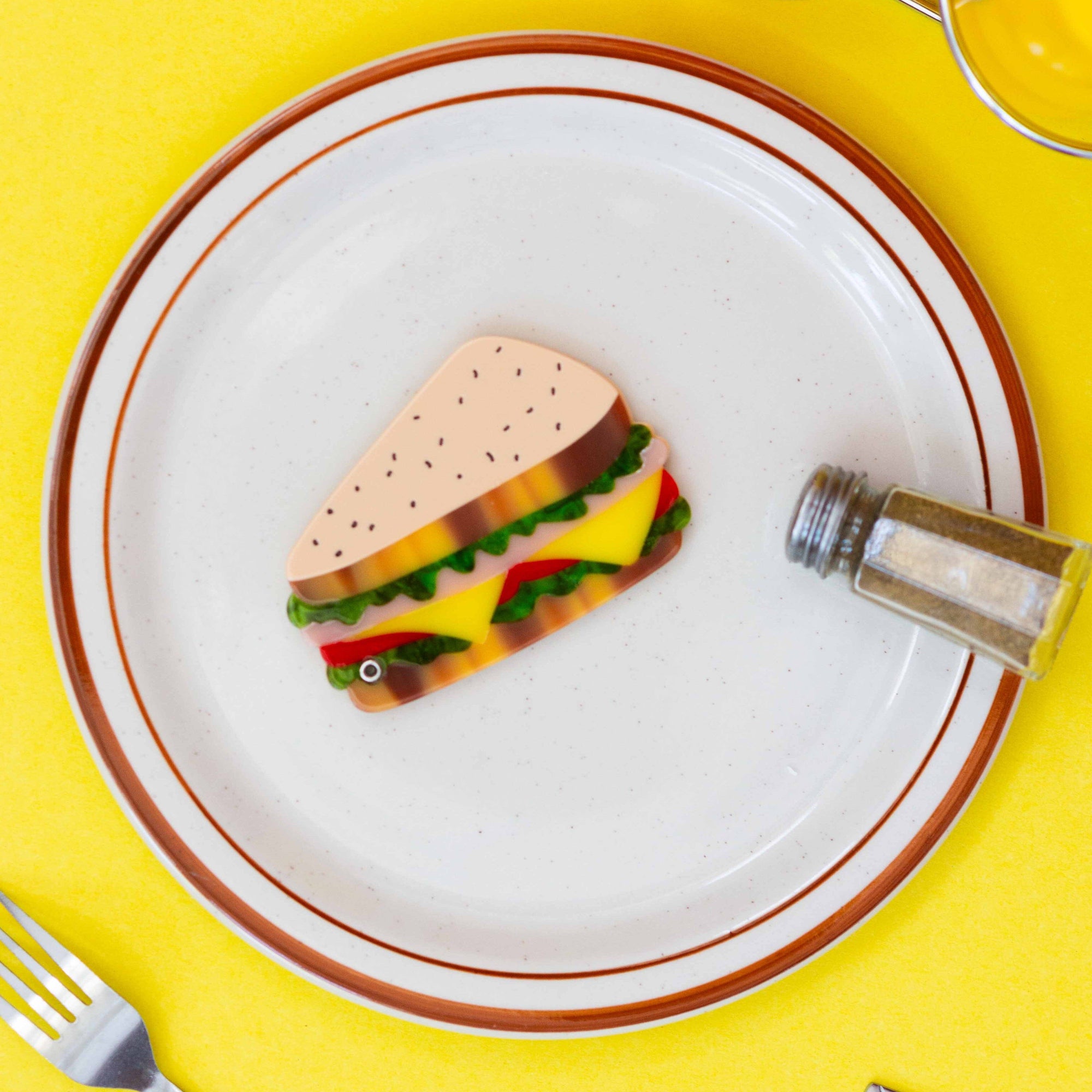 Deli Sandwich Compact Mirror Accessories Jenny Lemons