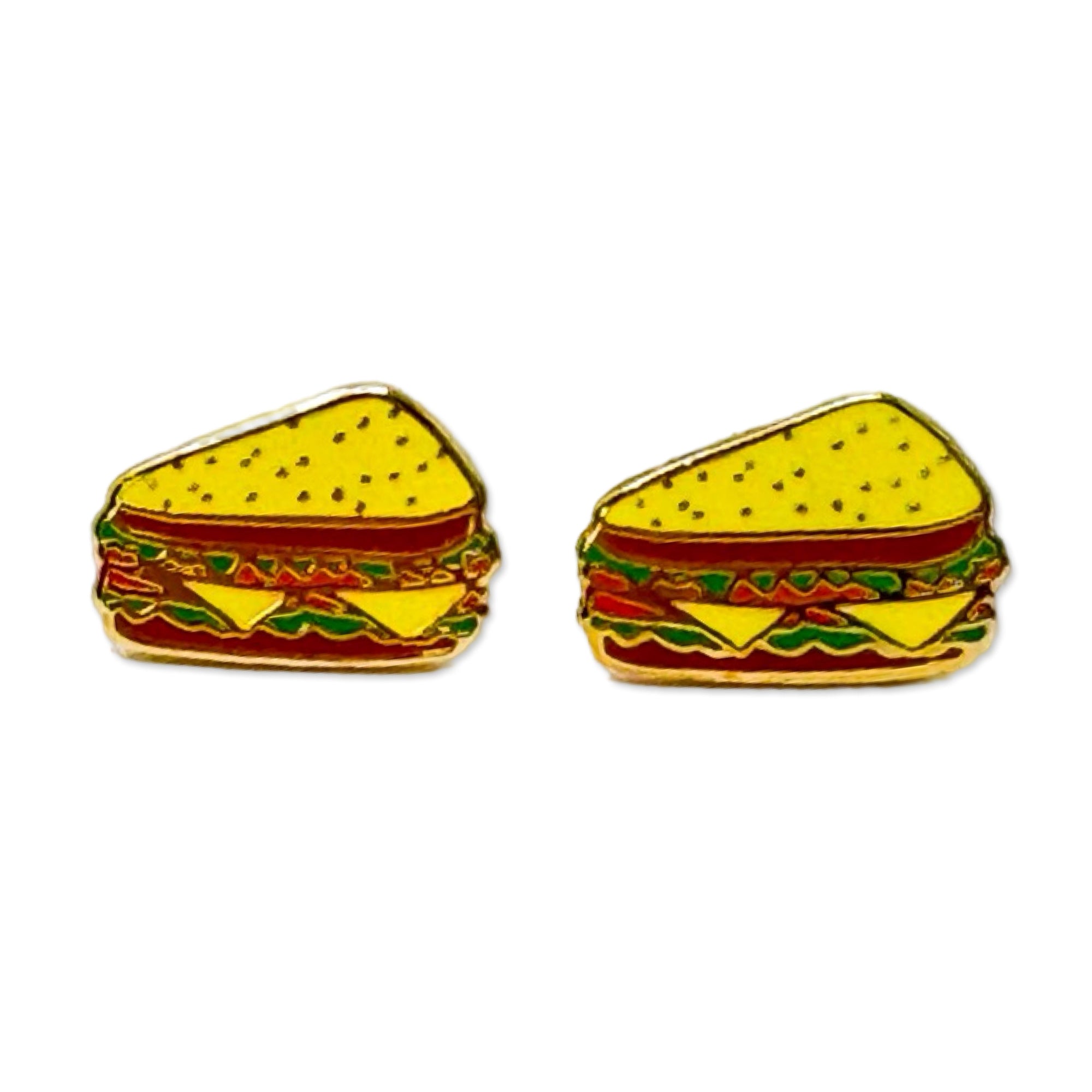 Deli Sandwich Enamel Earrings Jewelry Jenny Lemons