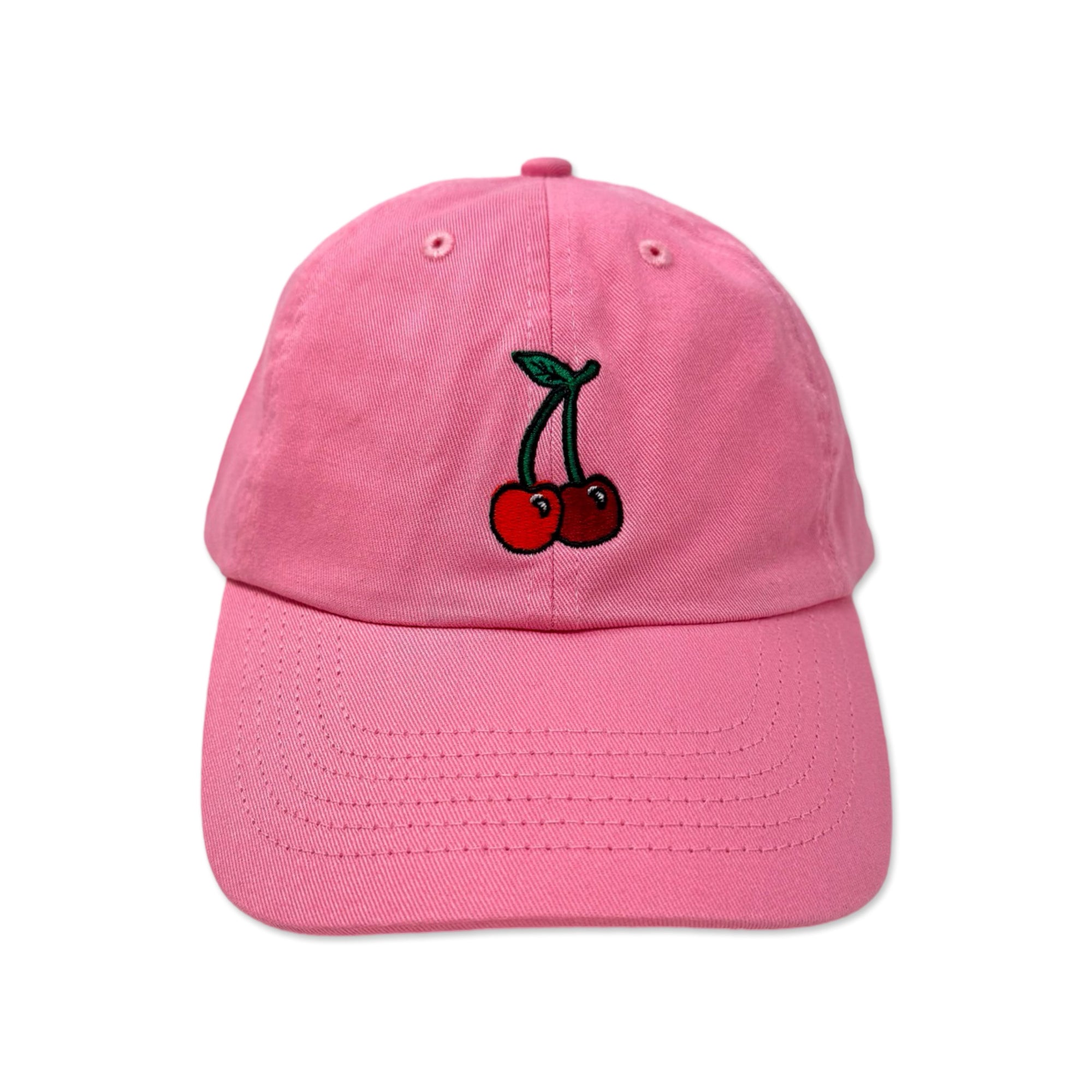 Embroidered Cherries Hat Accessories Jenny Lemons