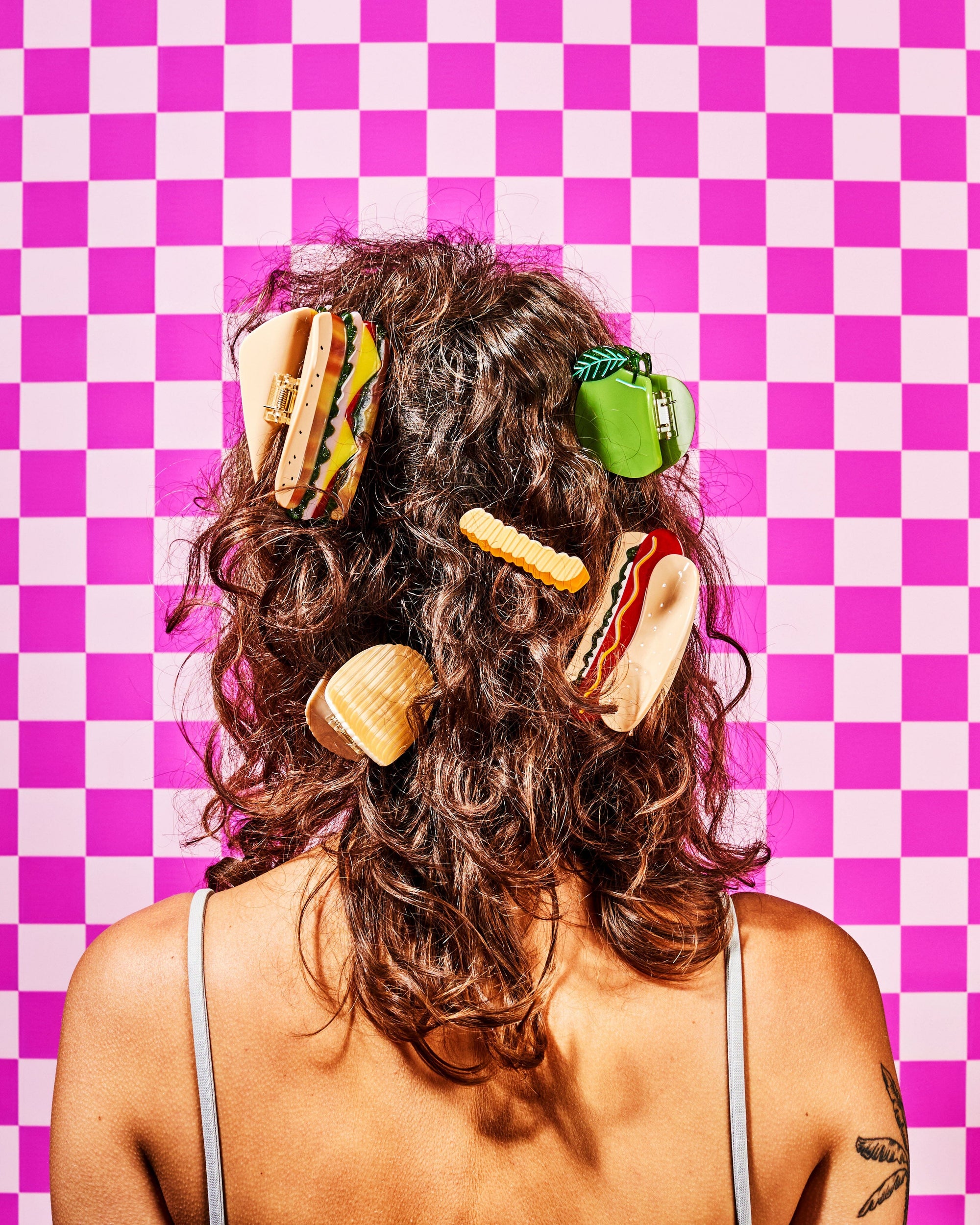 Hot Dog Hair Claw with all the Fixins Accessories Jenny Lemons