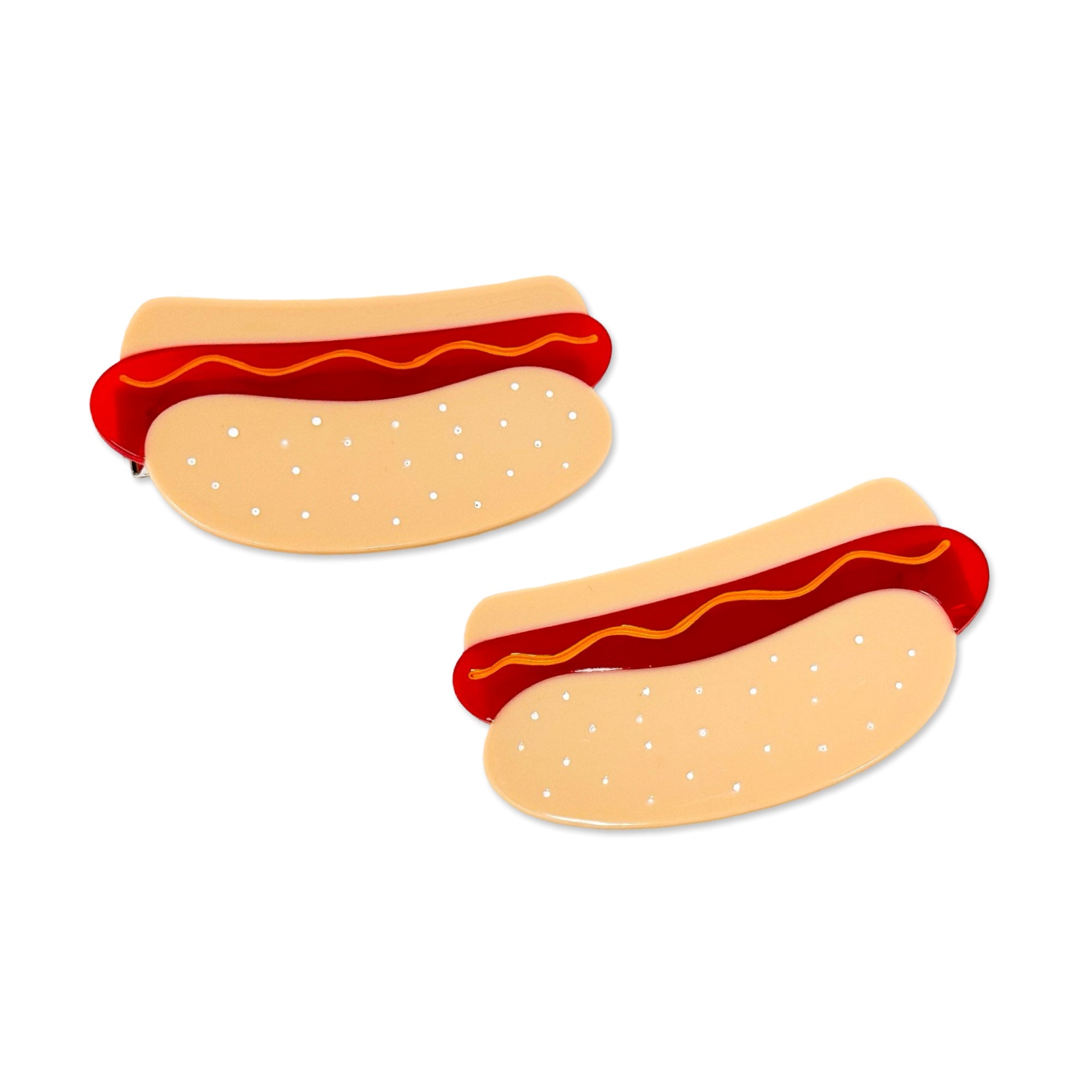 Hot Dog Hair Clip Set Accessories Jenny Lemons