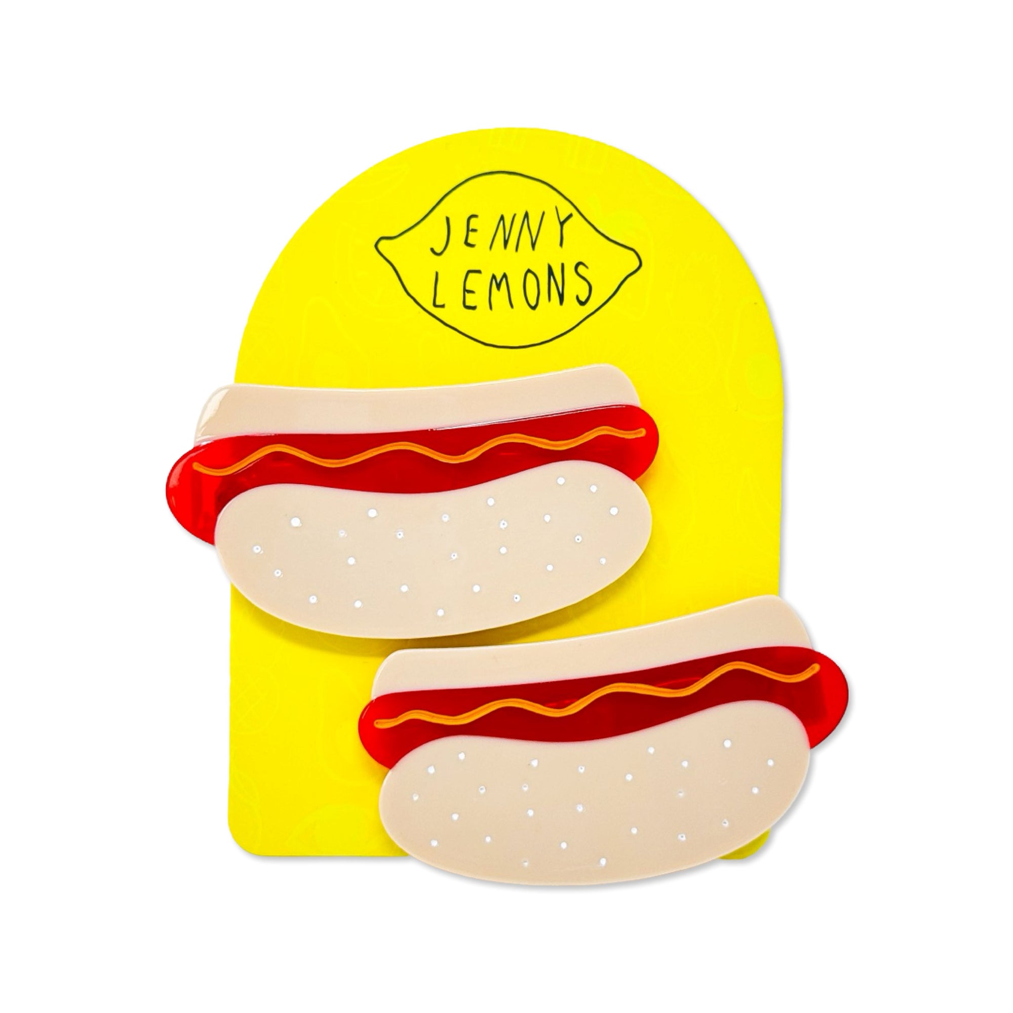 Hot Dog Hair Clip Set Accessories Jenny Lemons