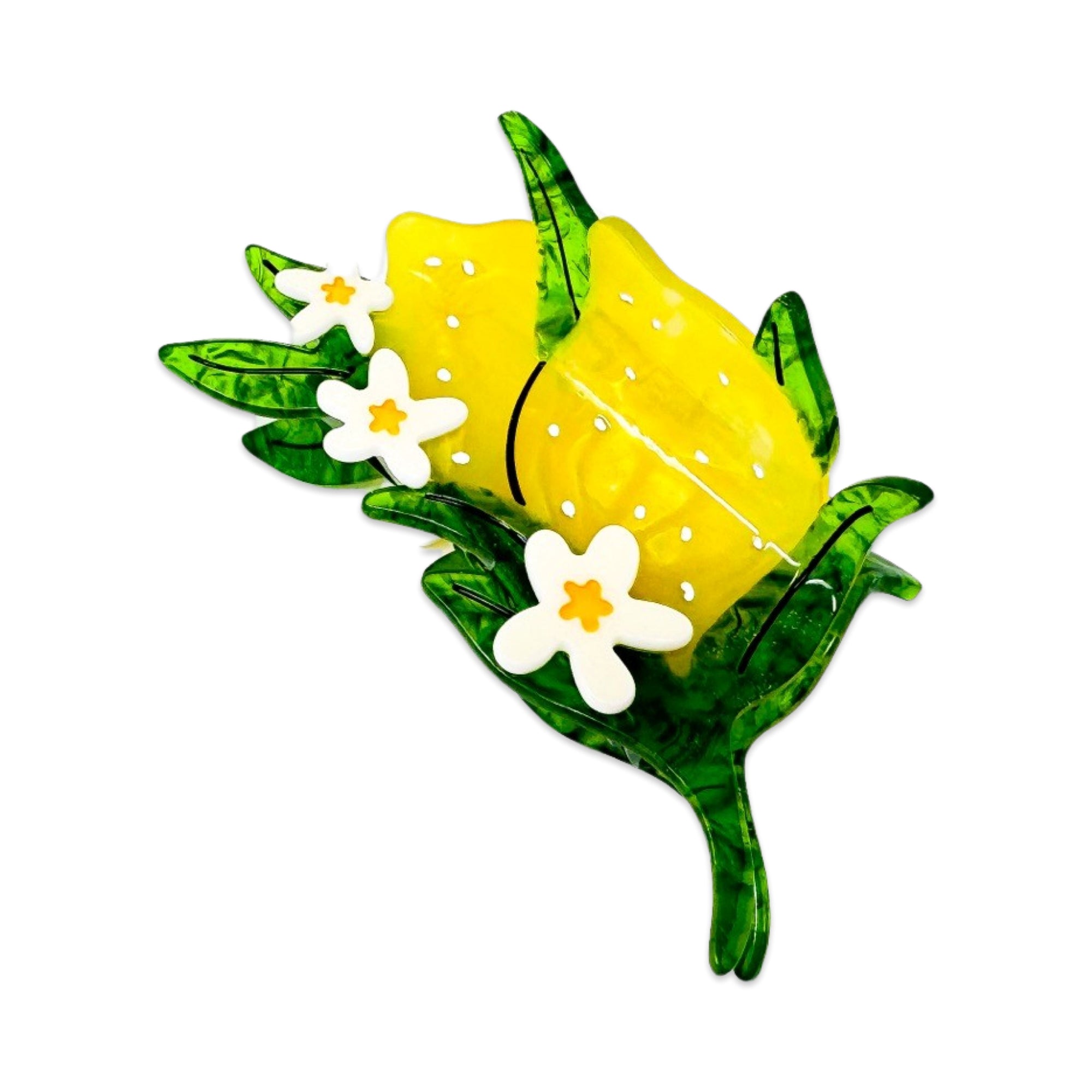 Lemon and Flowers Hair Claw Accessories Jenny Lemons