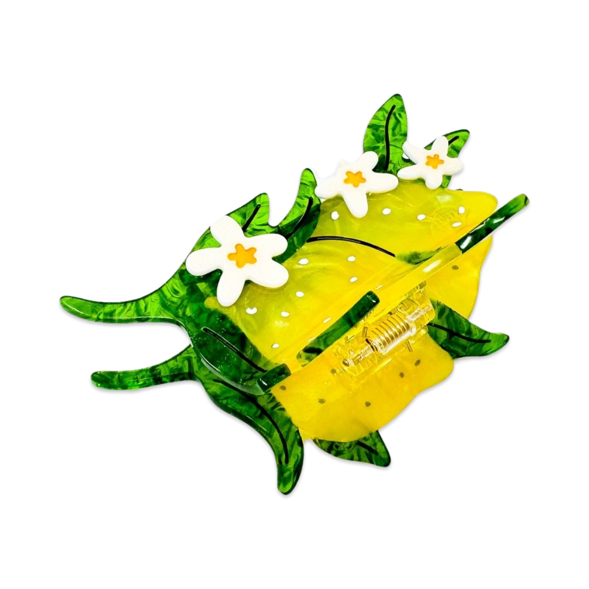 Lemon and Flowers Hair Claw Accessories Jenny Lemons