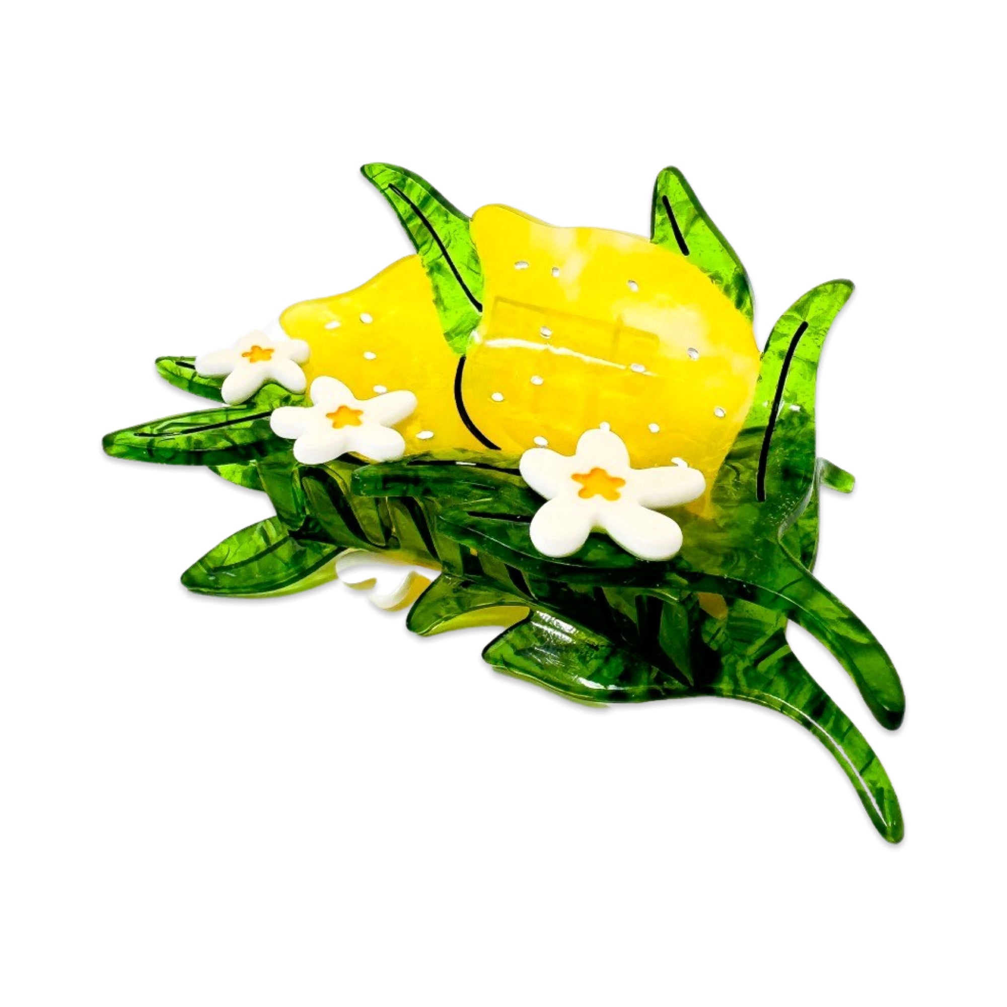 Lemon and Flowers Hair Claw Accessories Jenny Lemons