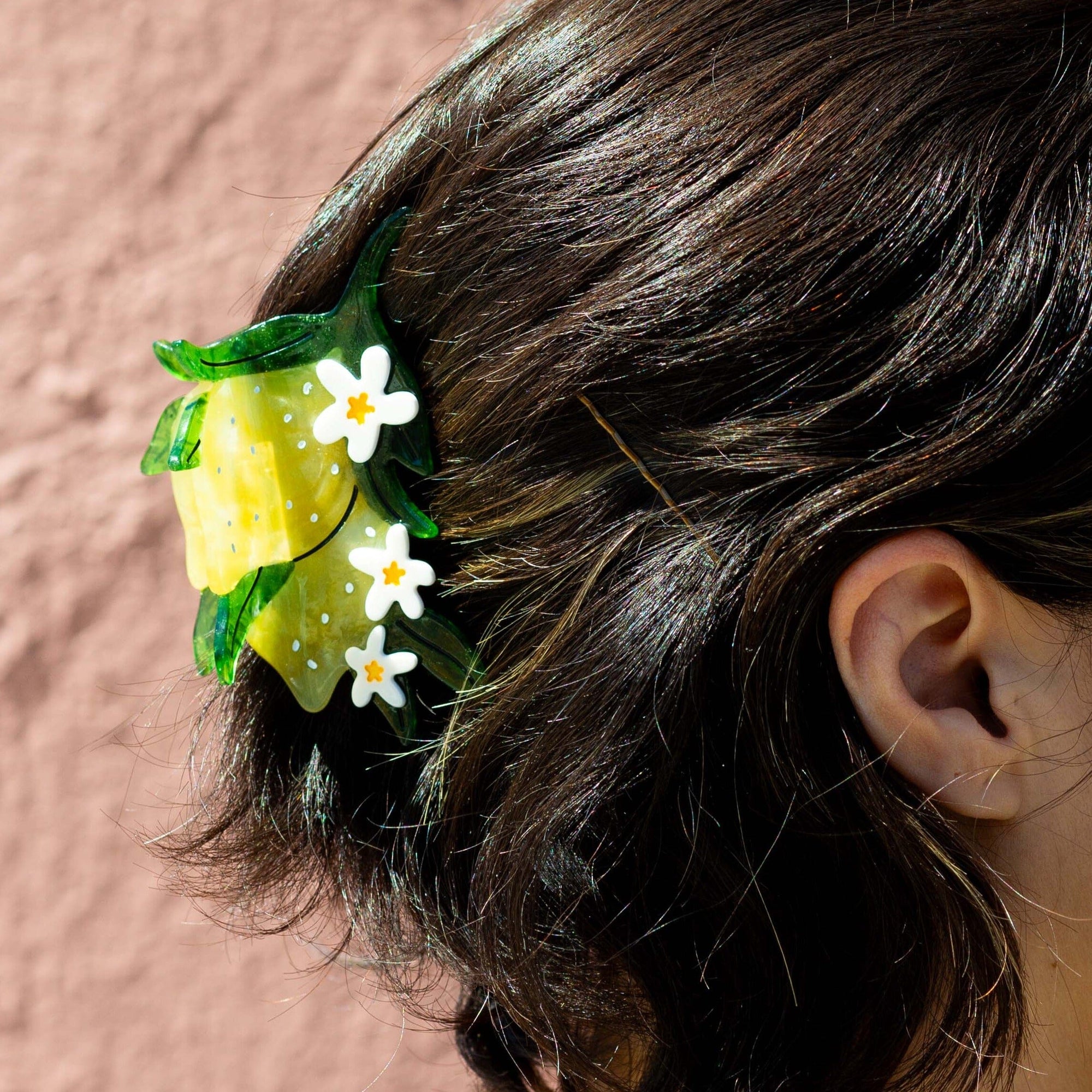 Lemon and Flowers Hair Claw Accessories Jenny Lemons
