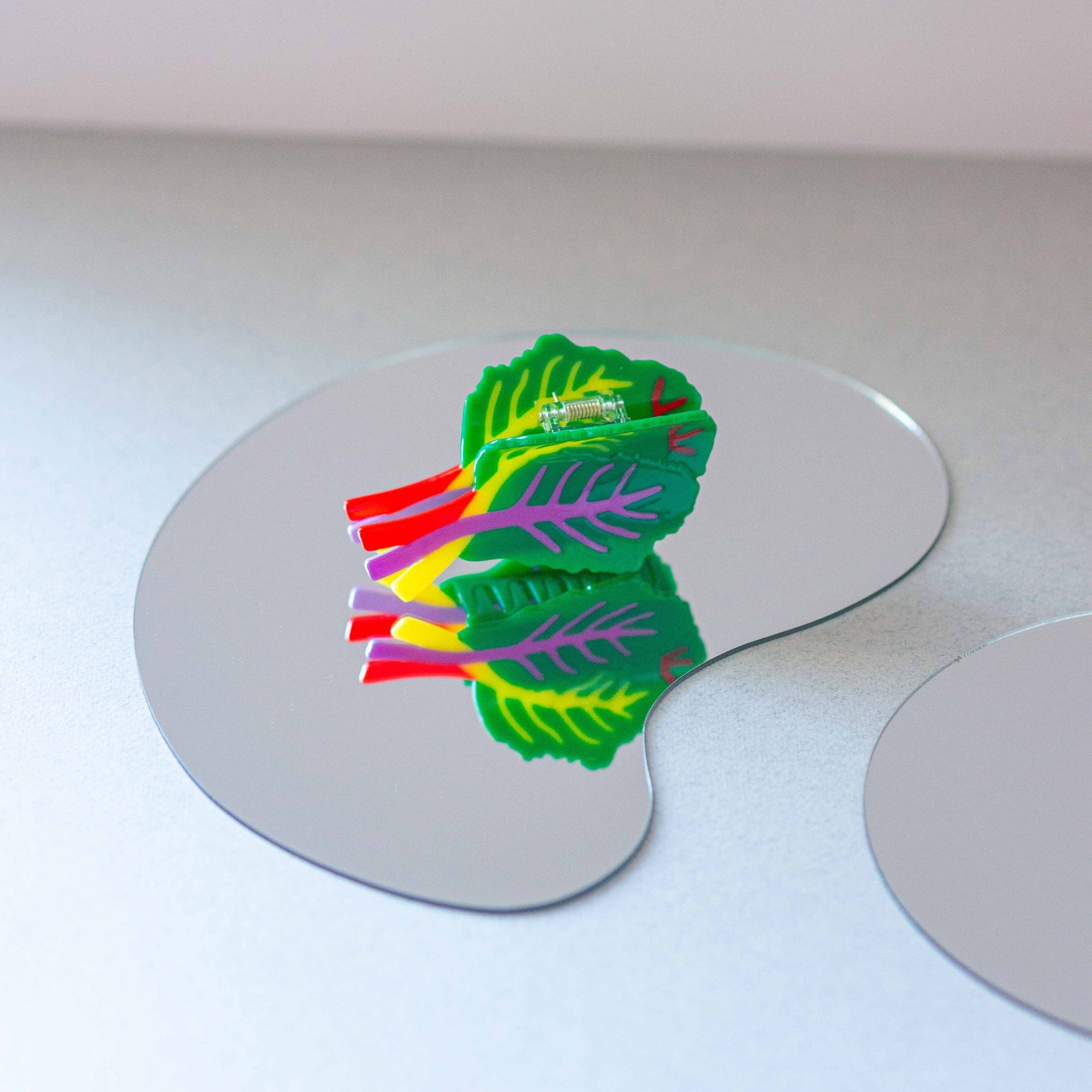 Rainbow Chard Hair Claw Accessories Jenny Lemons