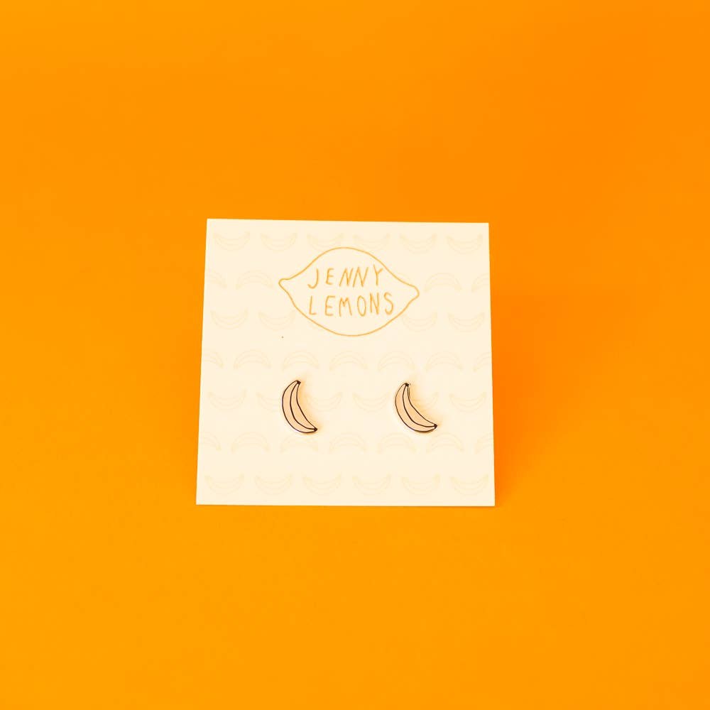 Banana Enamel Earrings Earrings Jenny Lemons