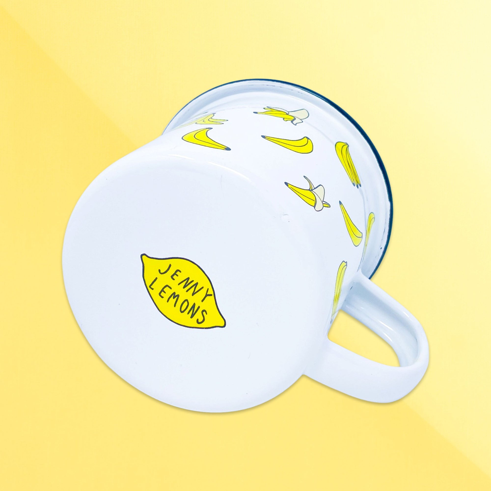 Bananas Enamel Mug Home Goods Jenny Lemons