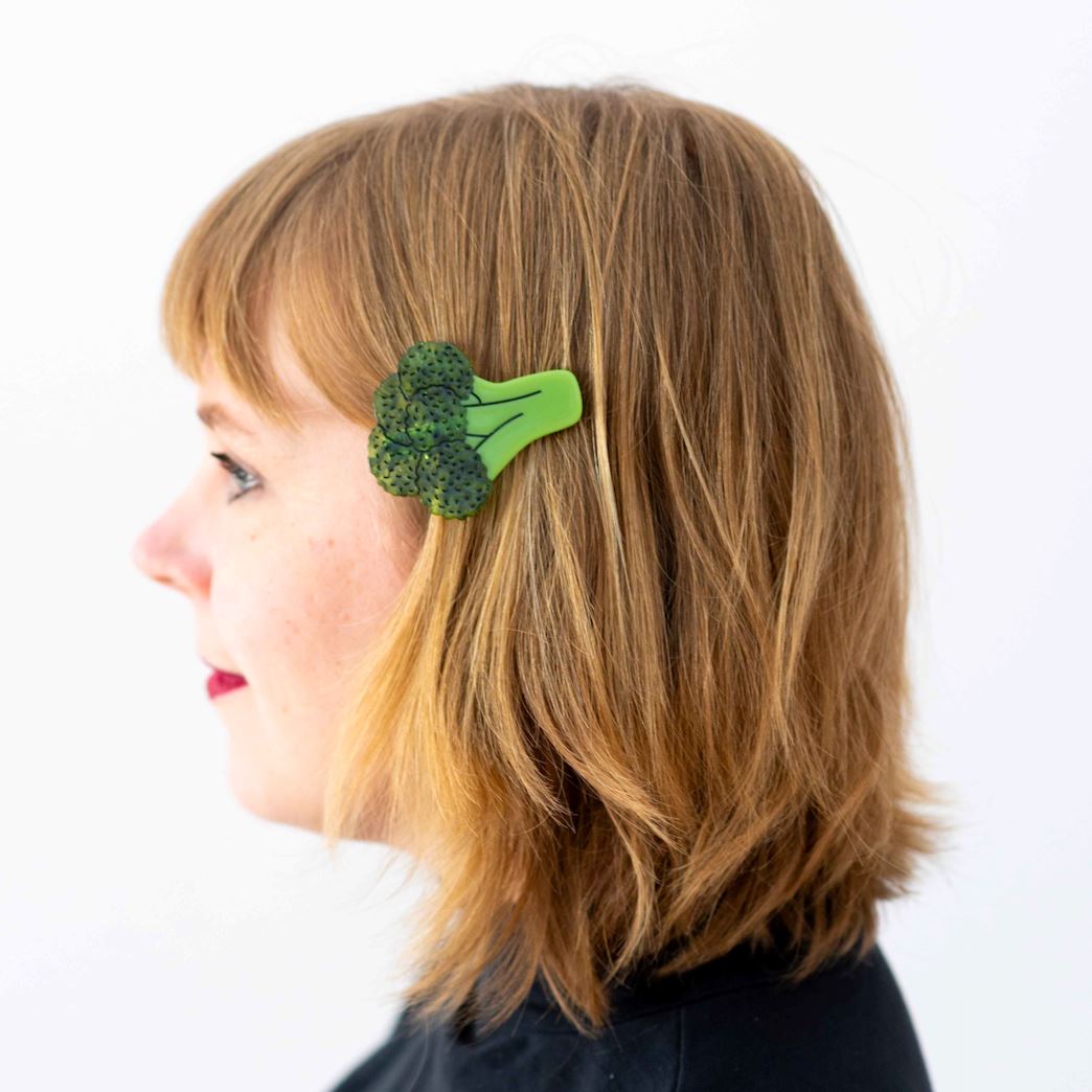 Broccoli Hair Clip Accessories Jenny Lemons