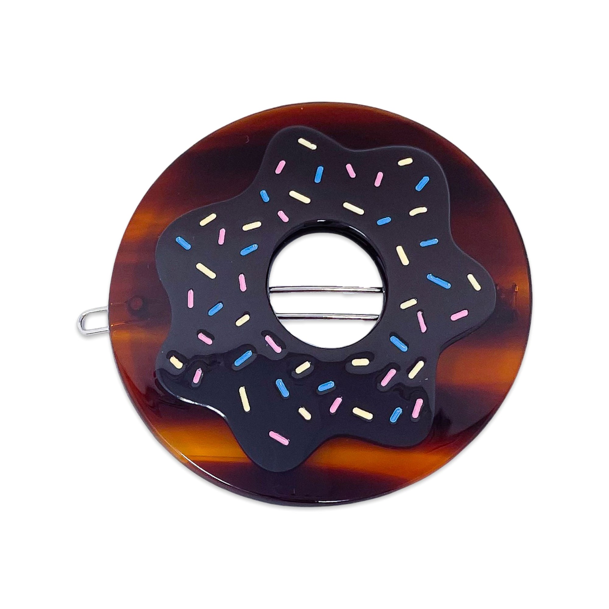 Chocolate Sprinkle Donut Barrette Accessories Jenny Lemons