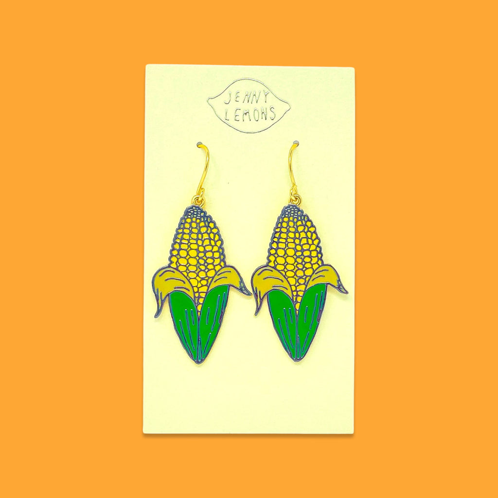 Corn Charm Earrings Jewelry Jenny Lemons 