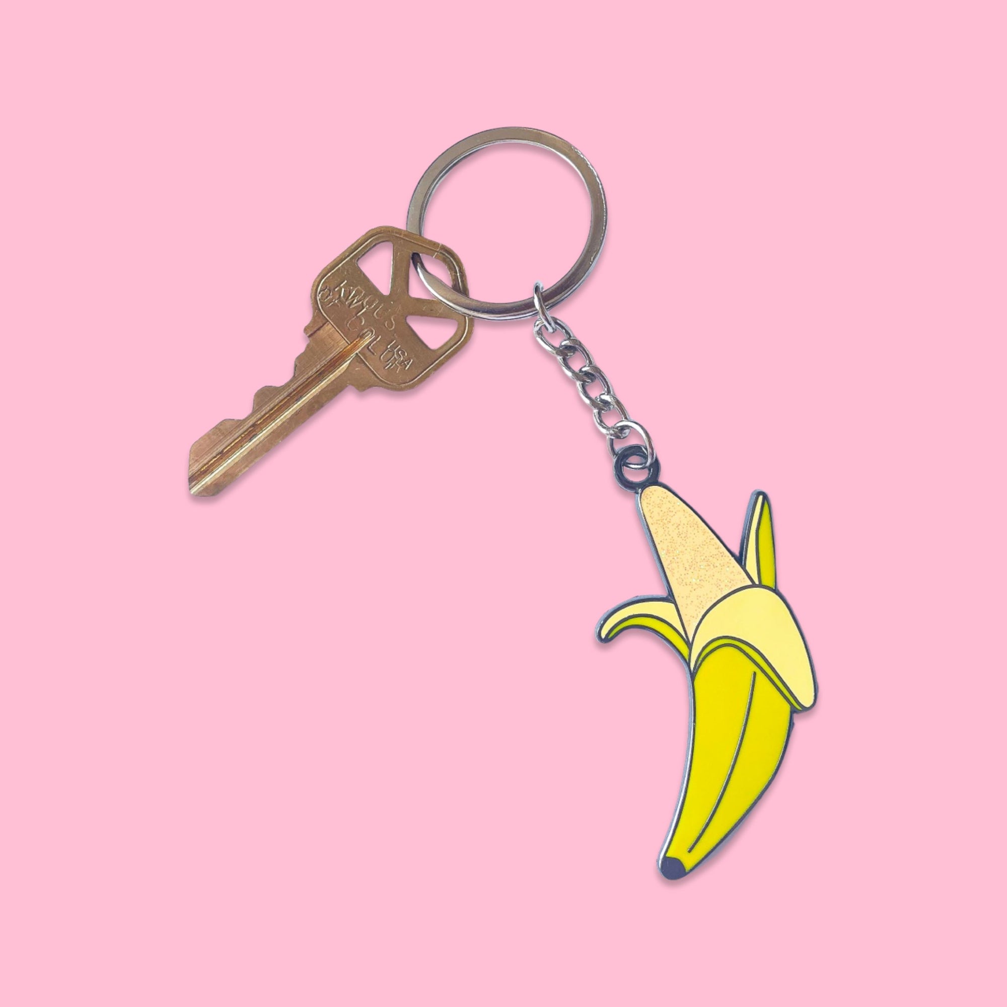 Enamel Banana Keychain Accessories Jenny Lemons