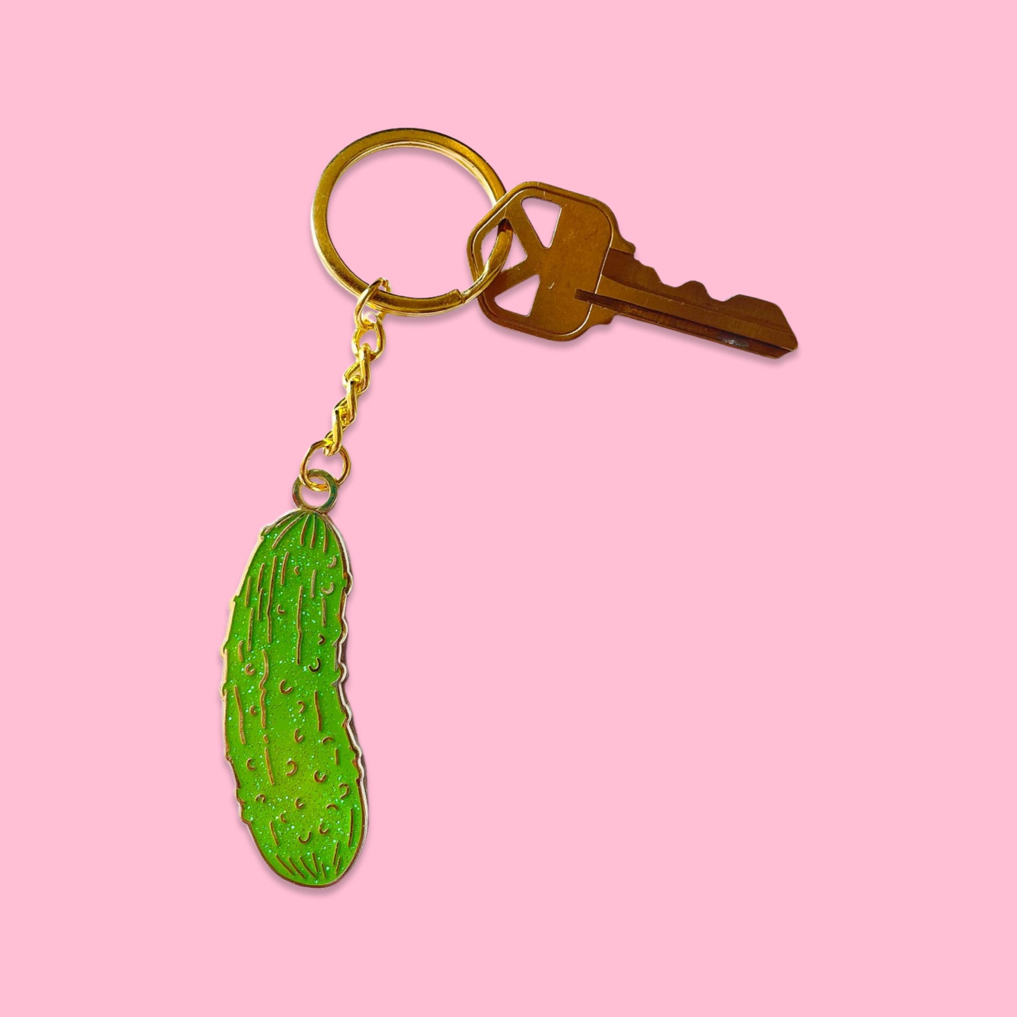 Enamel Pickle Keychain Accessories Jenny Lemons