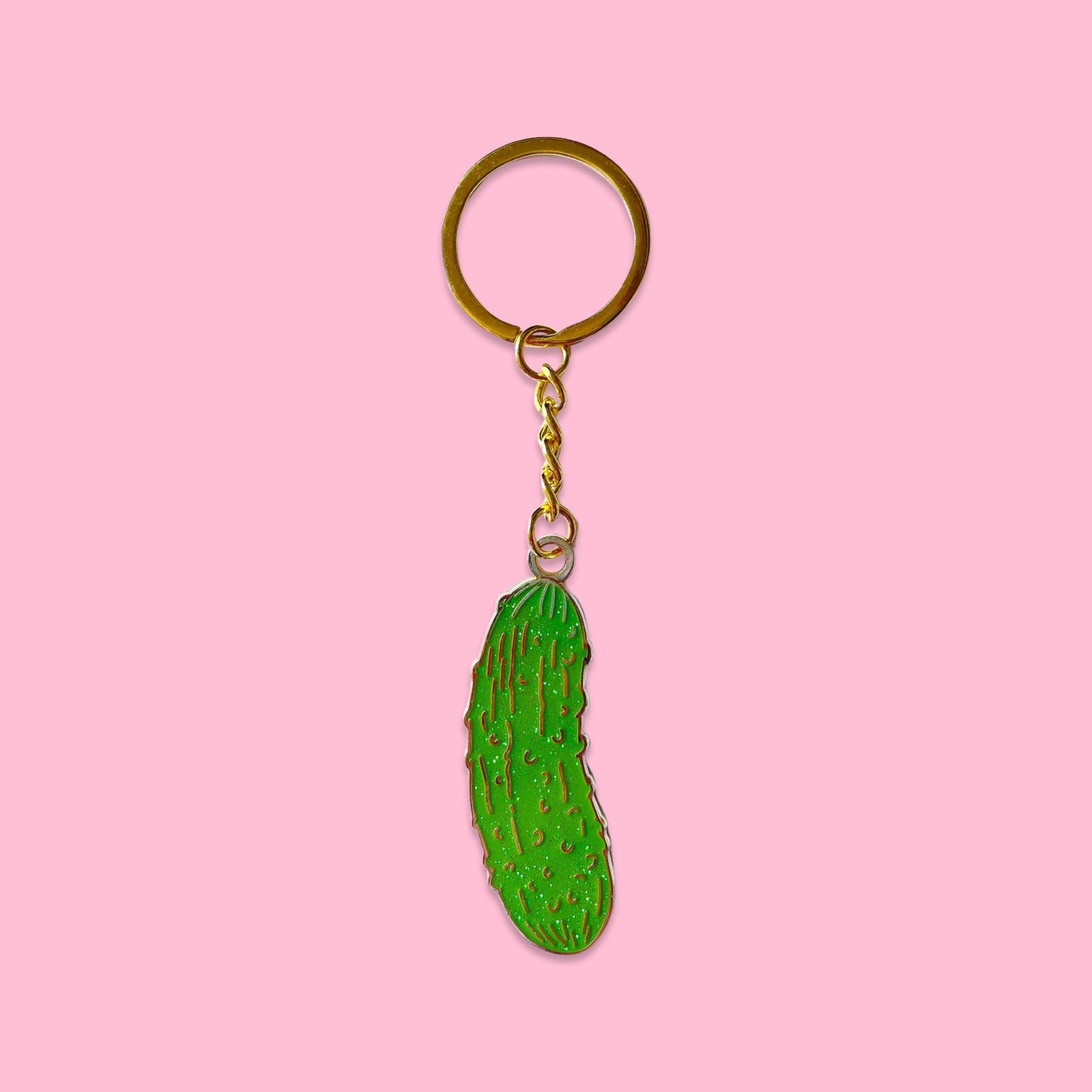 Enamel Pickle Keychain Accessories Jenny Lemons