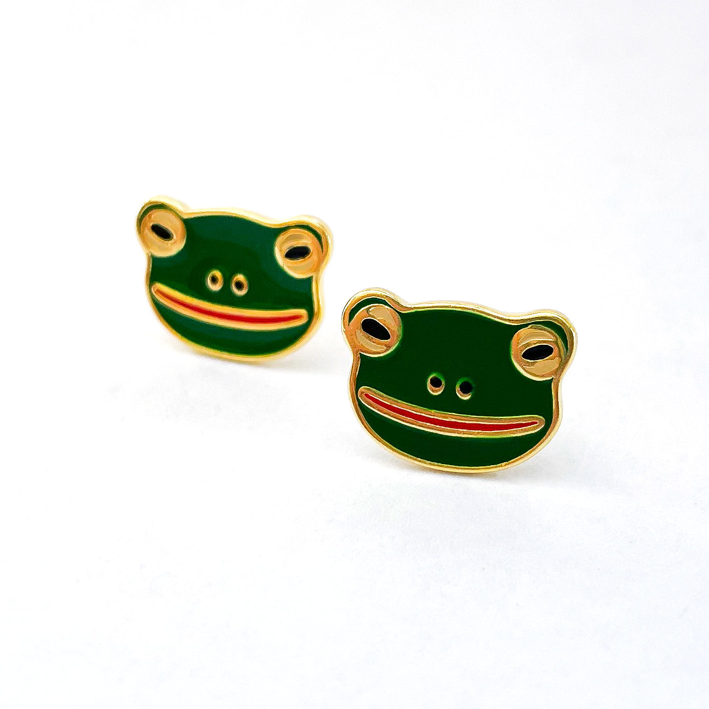 Frog Enamel Earrings Jewelry Jenny Lemons