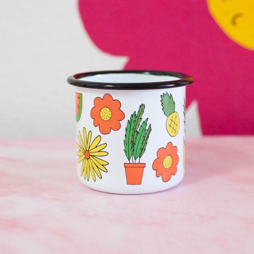 Fruits & Flowers Enamel Cup cup Jenny Lemons