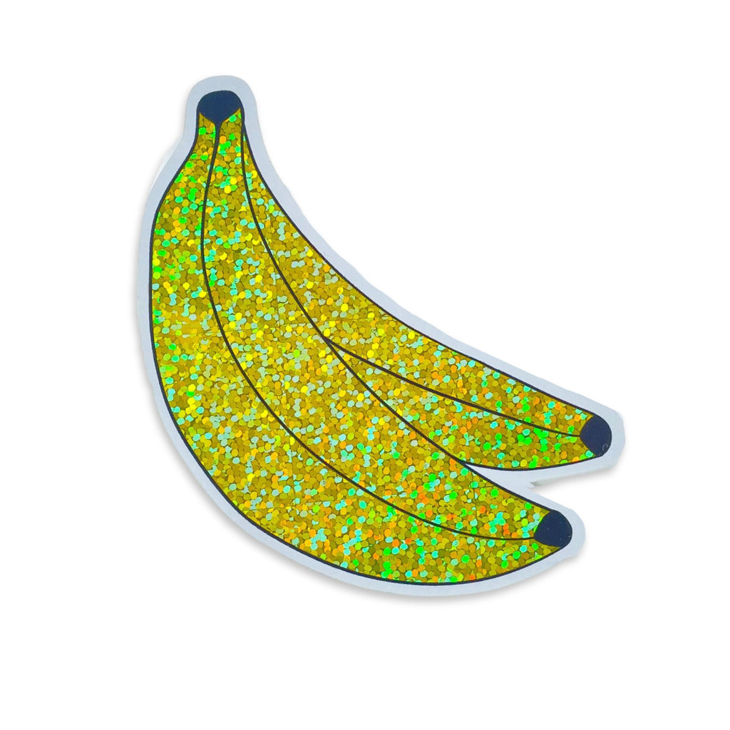 Glitter Banana Bunch Sticker Stationary/Stickers/Cards Jenny Lemons 
