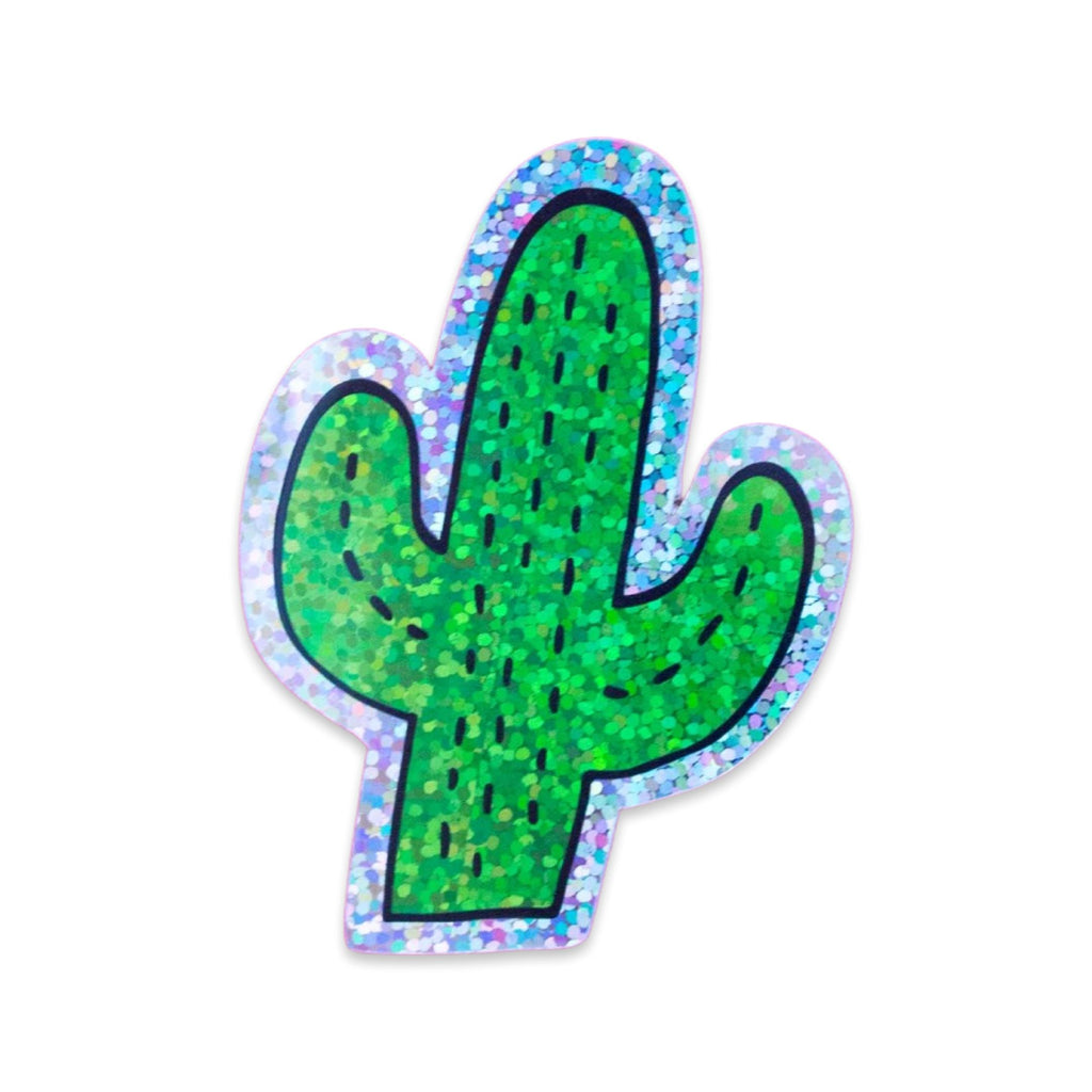 Glitter Cactus Sticker Stationary/Stickers/Cards Jenny Lemons 