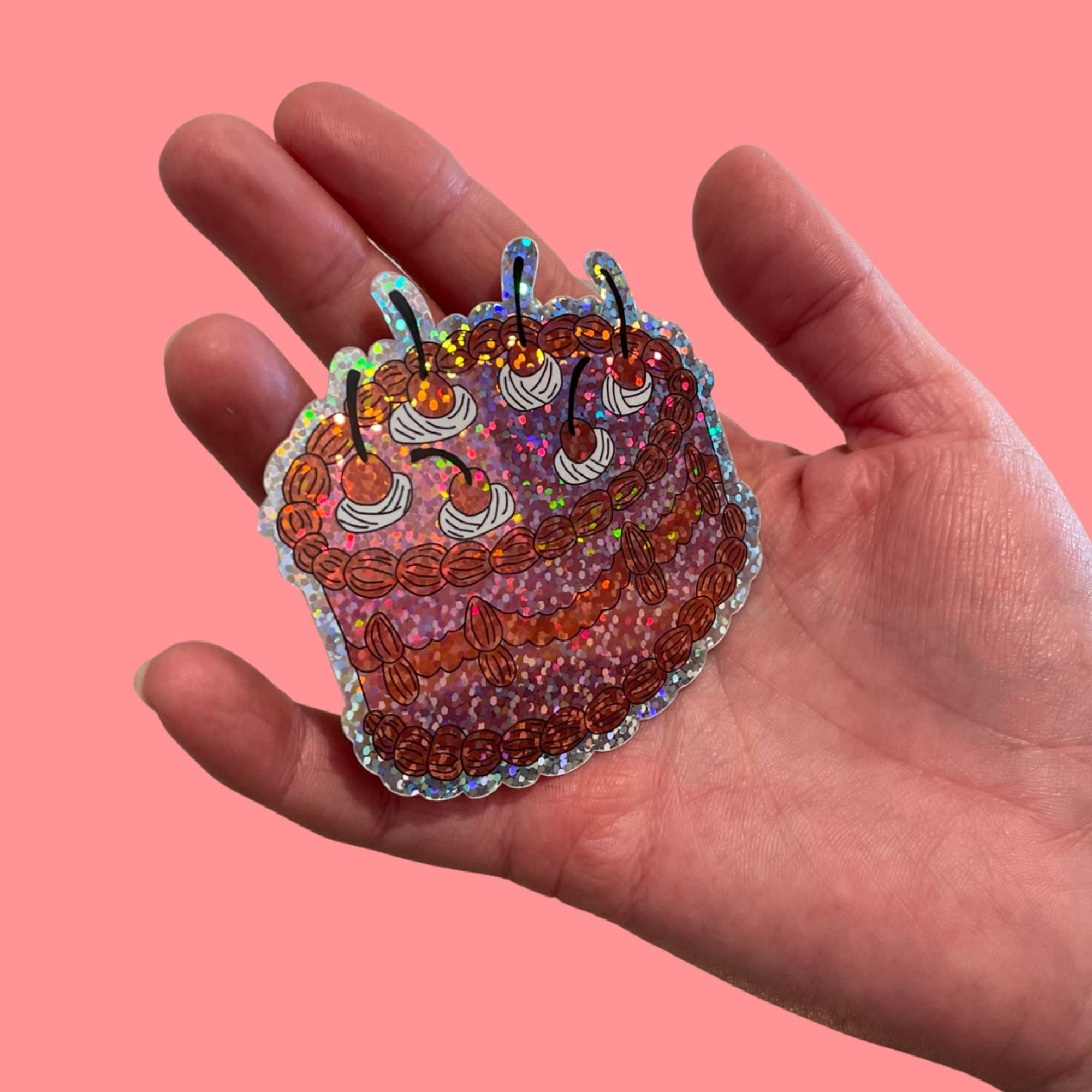 Glitter Cake Sticker Stickers Jenny Lemons