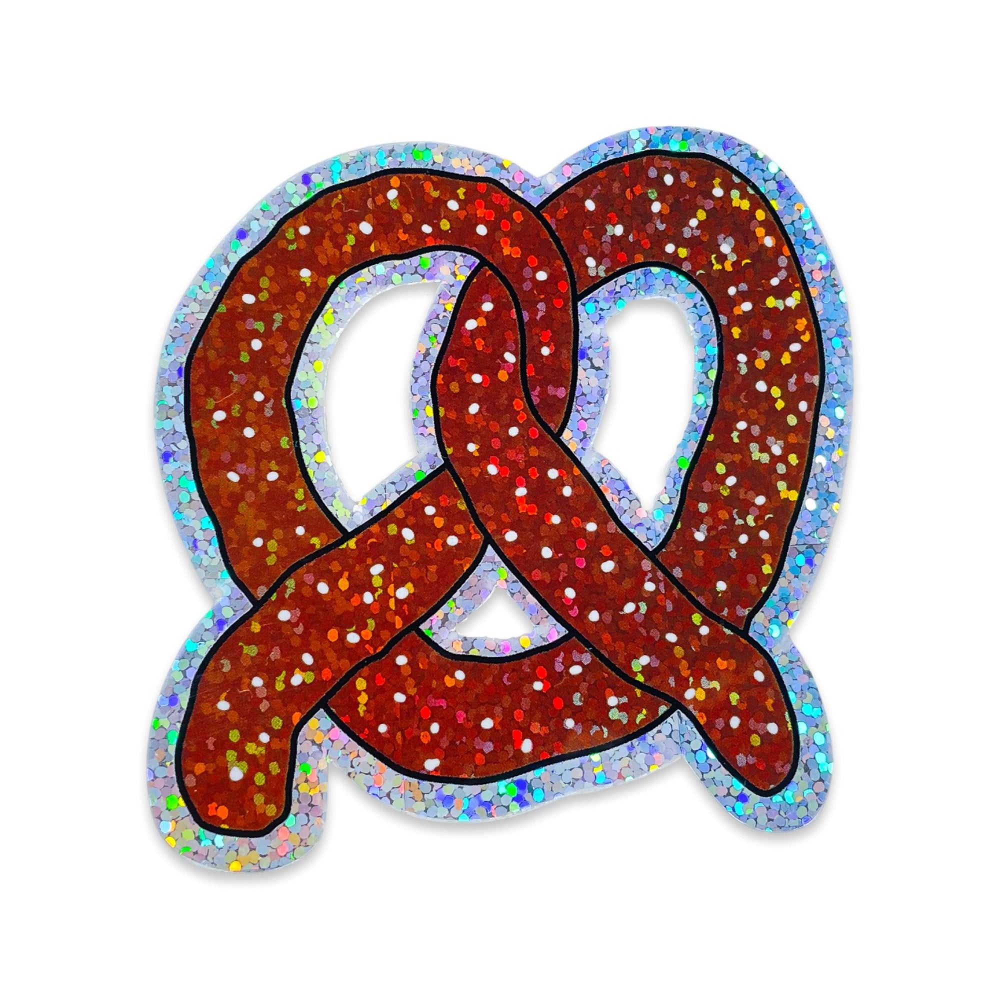 Glitter Pretzel Sticker Stationary/Stickers/Cards Jenny Lemons