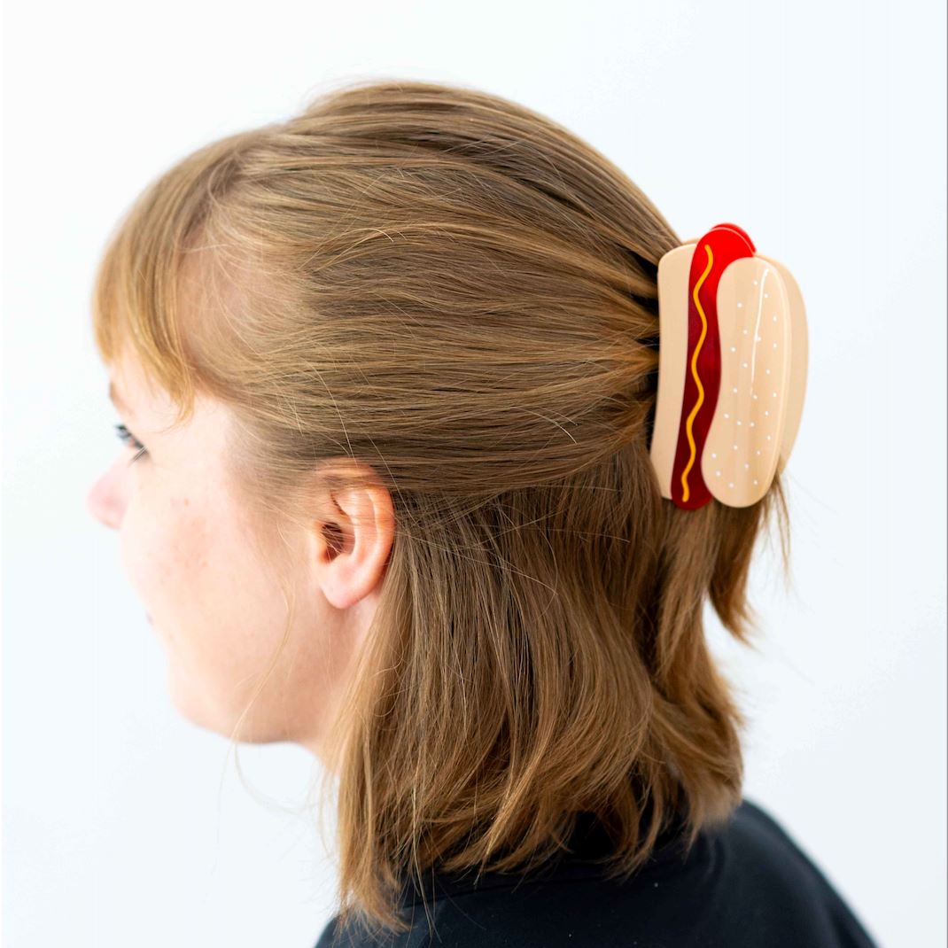 Hot Dog Hair Claw Accessories Jenny Lemons