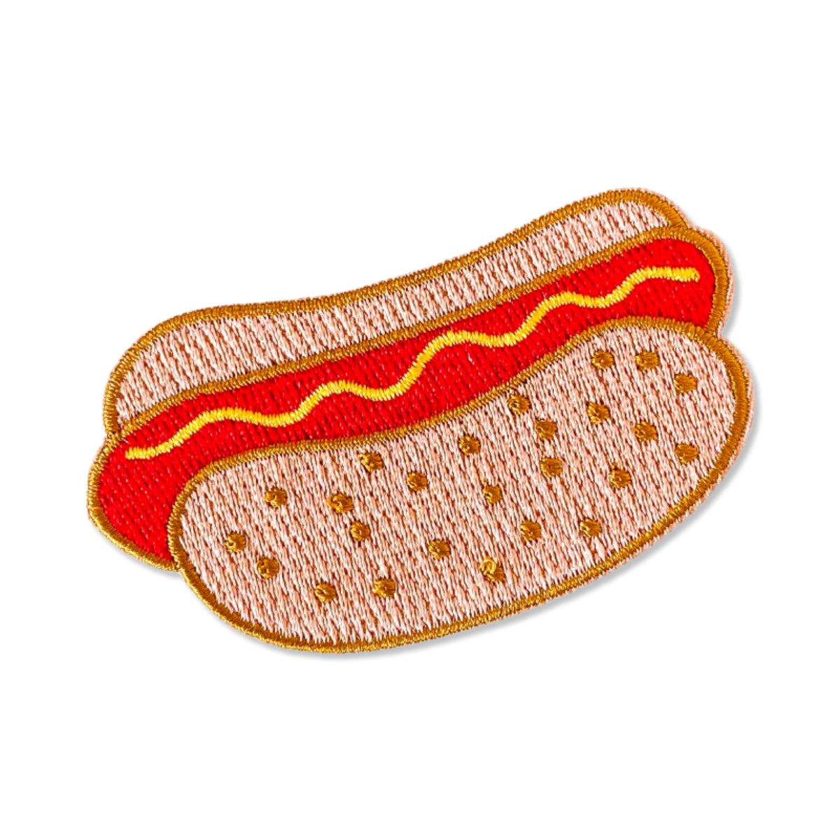 Jenny Lemons Enamel Hot Dog Keychain