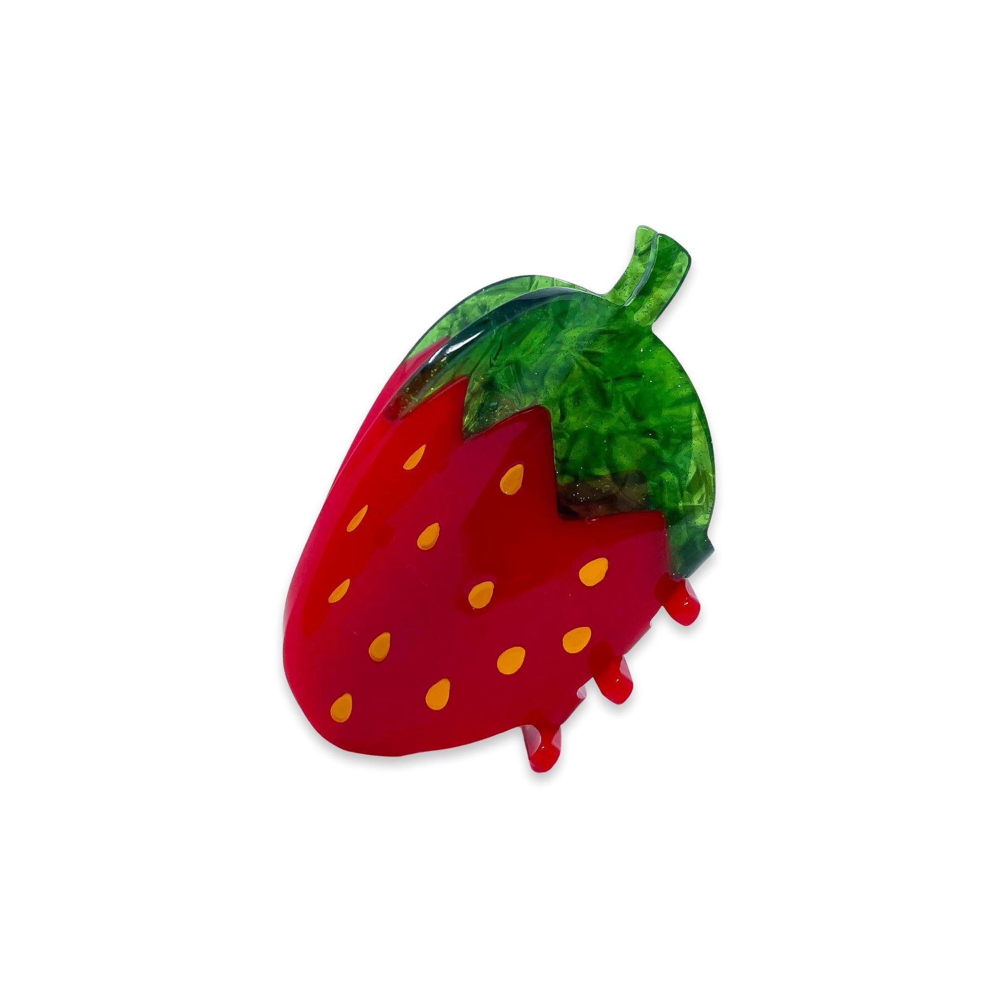 Midi Red Strawberry Hair Claw Accessories Jenny Lemons