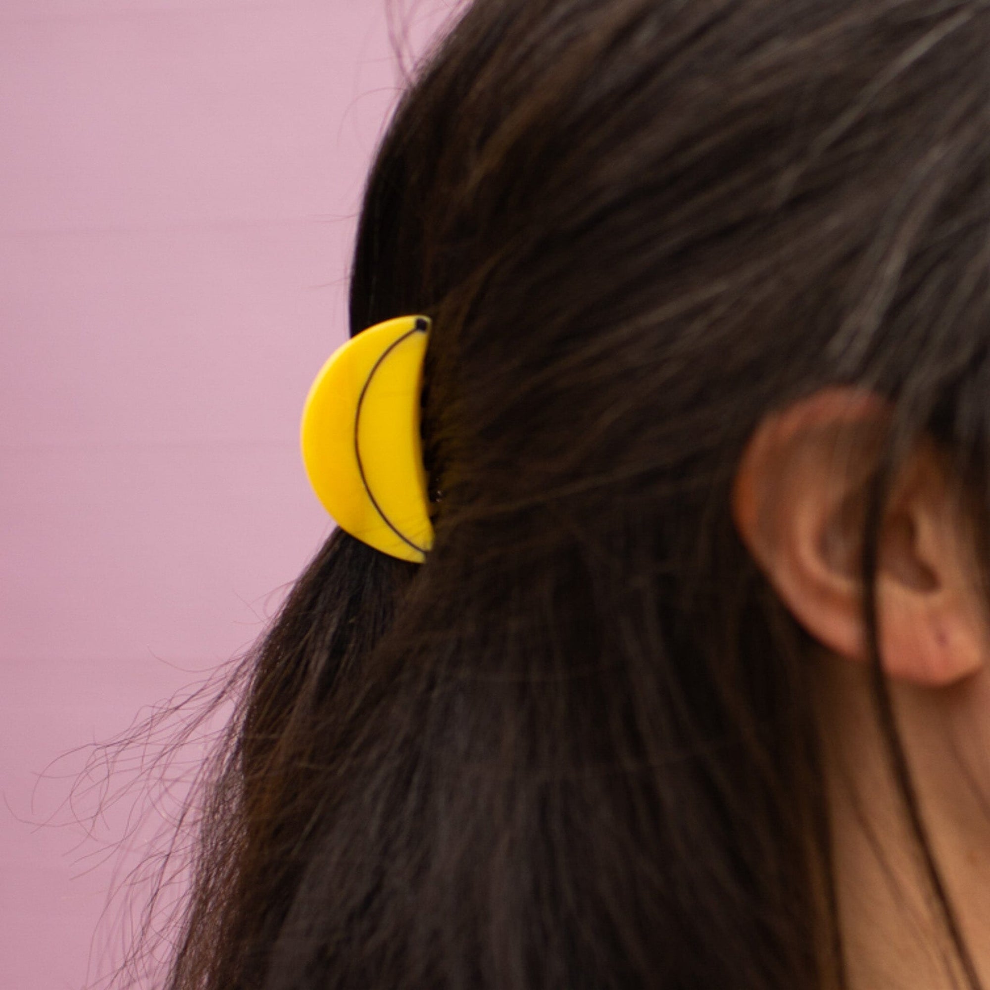Mini Banana Hair Claw Accessories Jenny Lemons