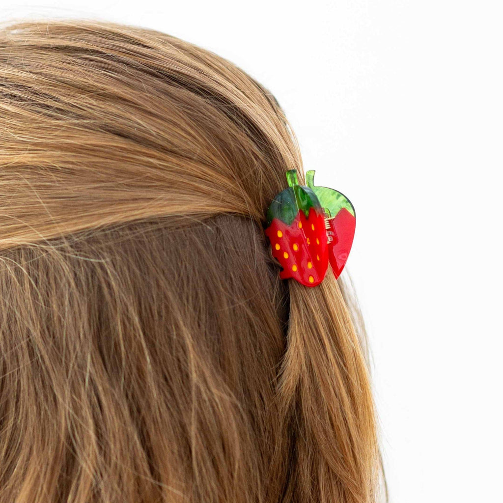 Mini Red Strawberry Hair Claw Accessories Jenny Lemons 