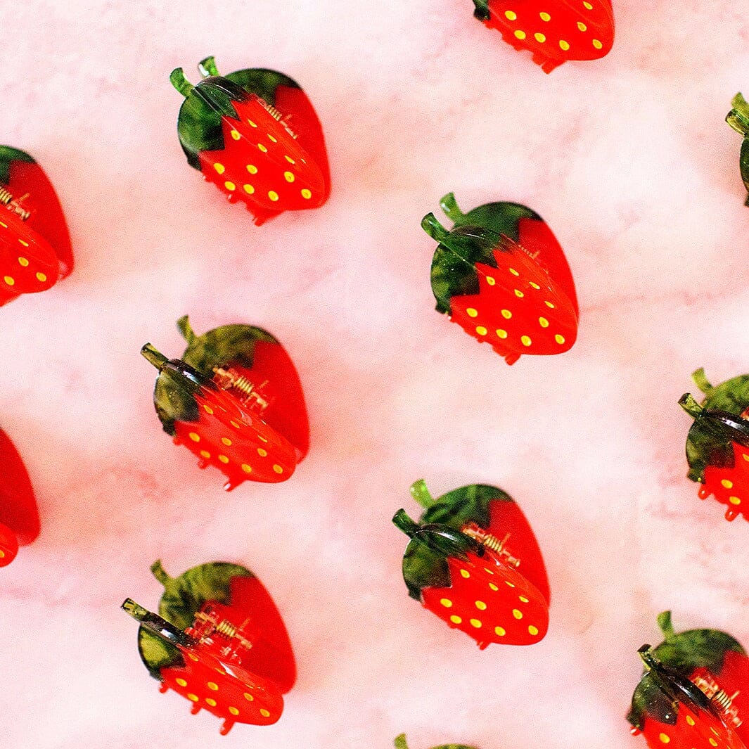 Mini Red Strawberry Hair Claw Accessories Jenny Lemons