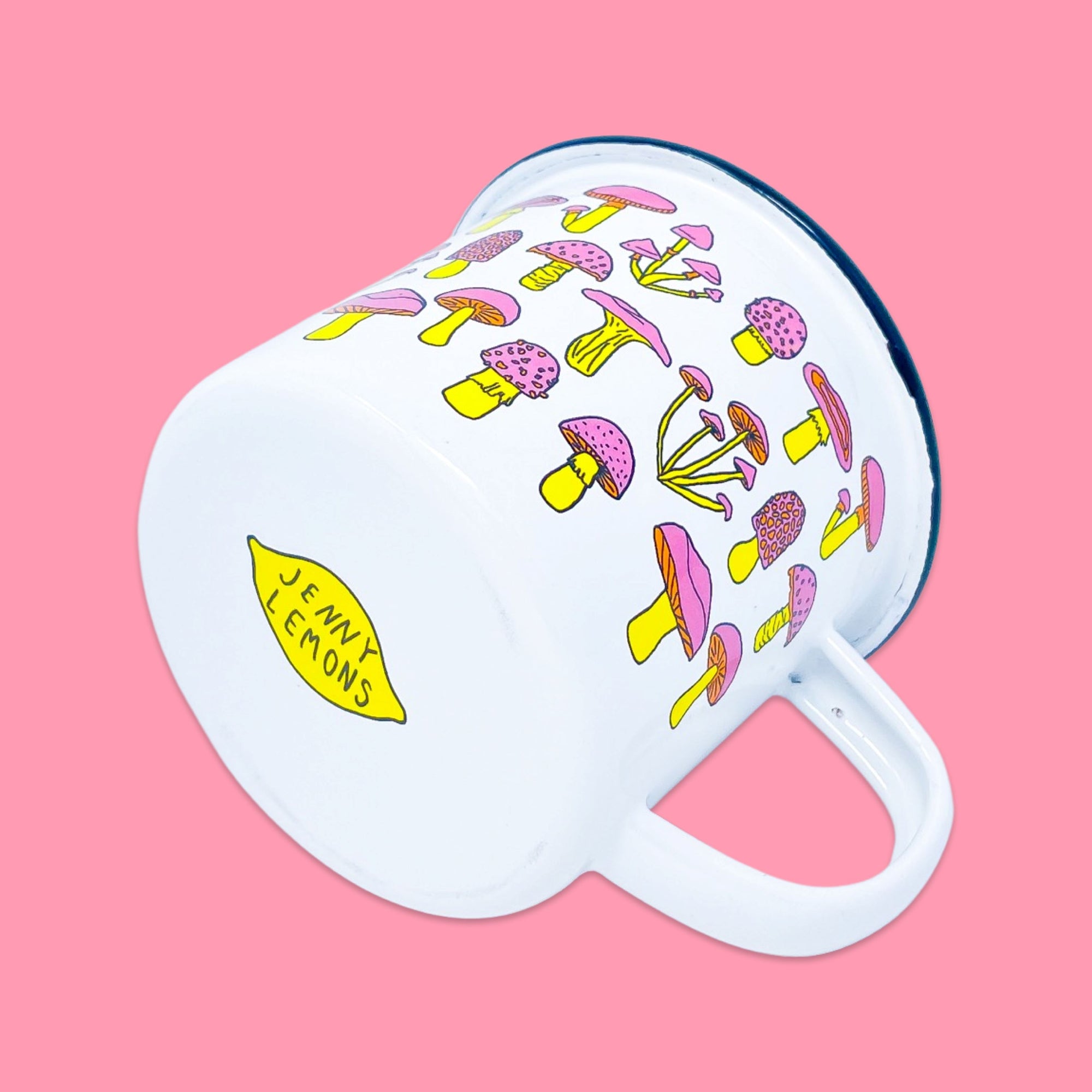 Mushrooms Enamel Mug Home Goods Jenny Lemons