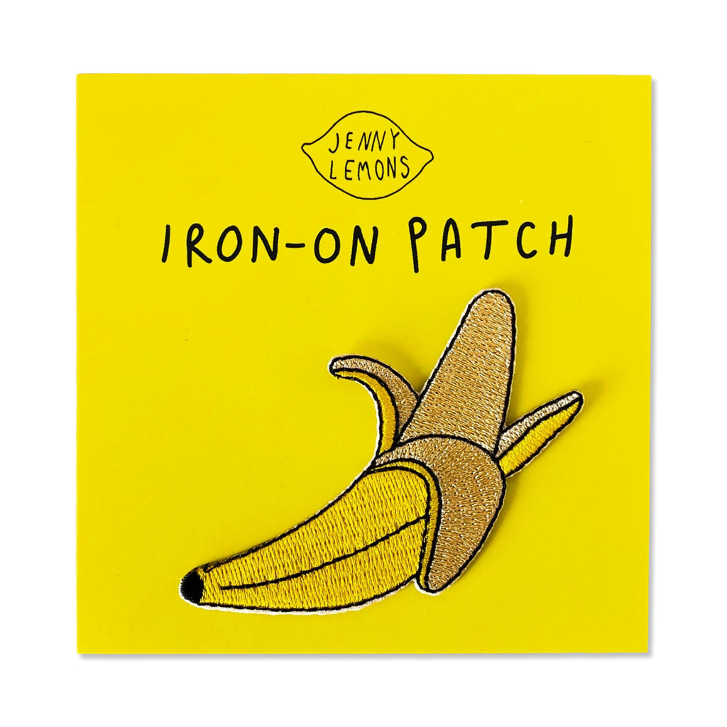 Peeled Banana Iron-On Patch Accessories Jenny Lemons 