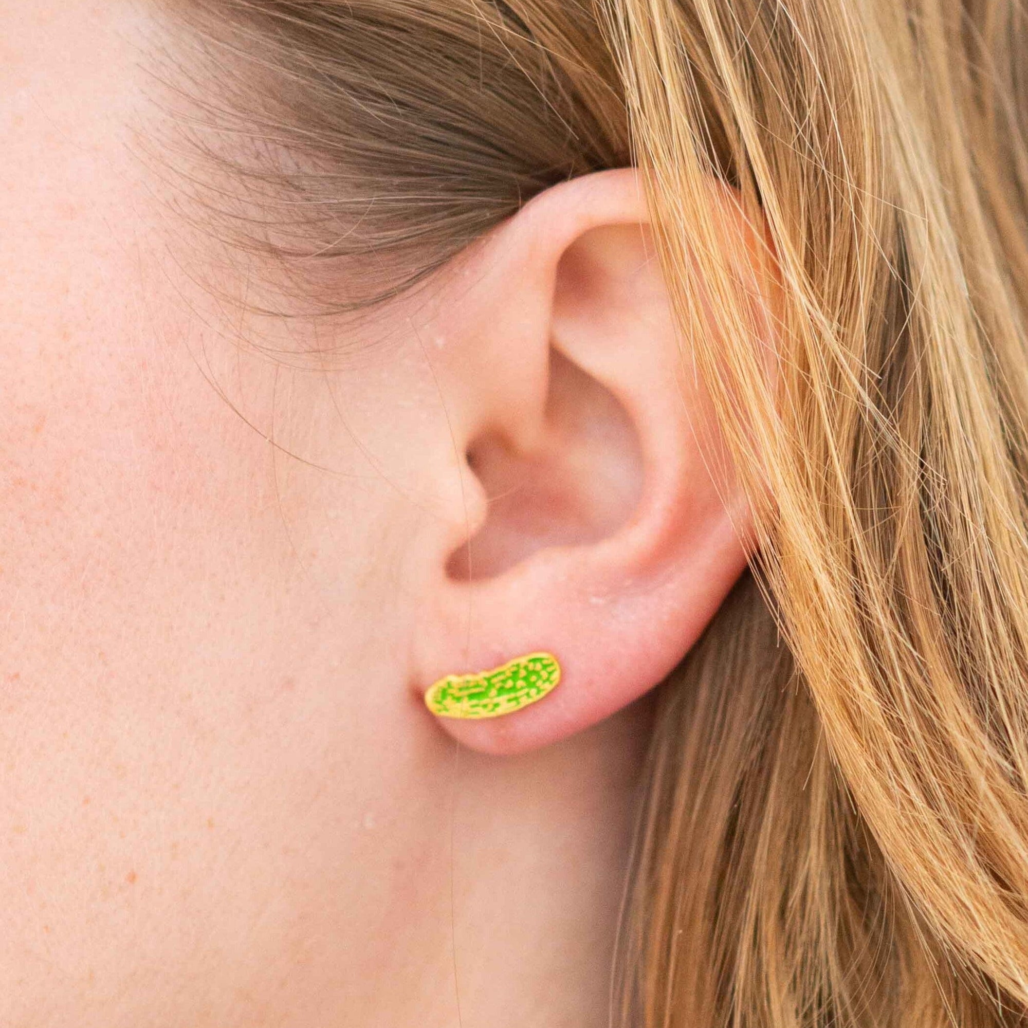 Pickle Enamel Earrings Jewelry Jenny Lemons