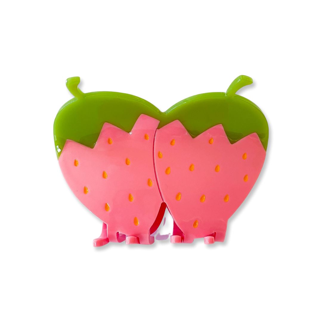Pink Strawberry Hair Claw Accessories Jenny Lemons