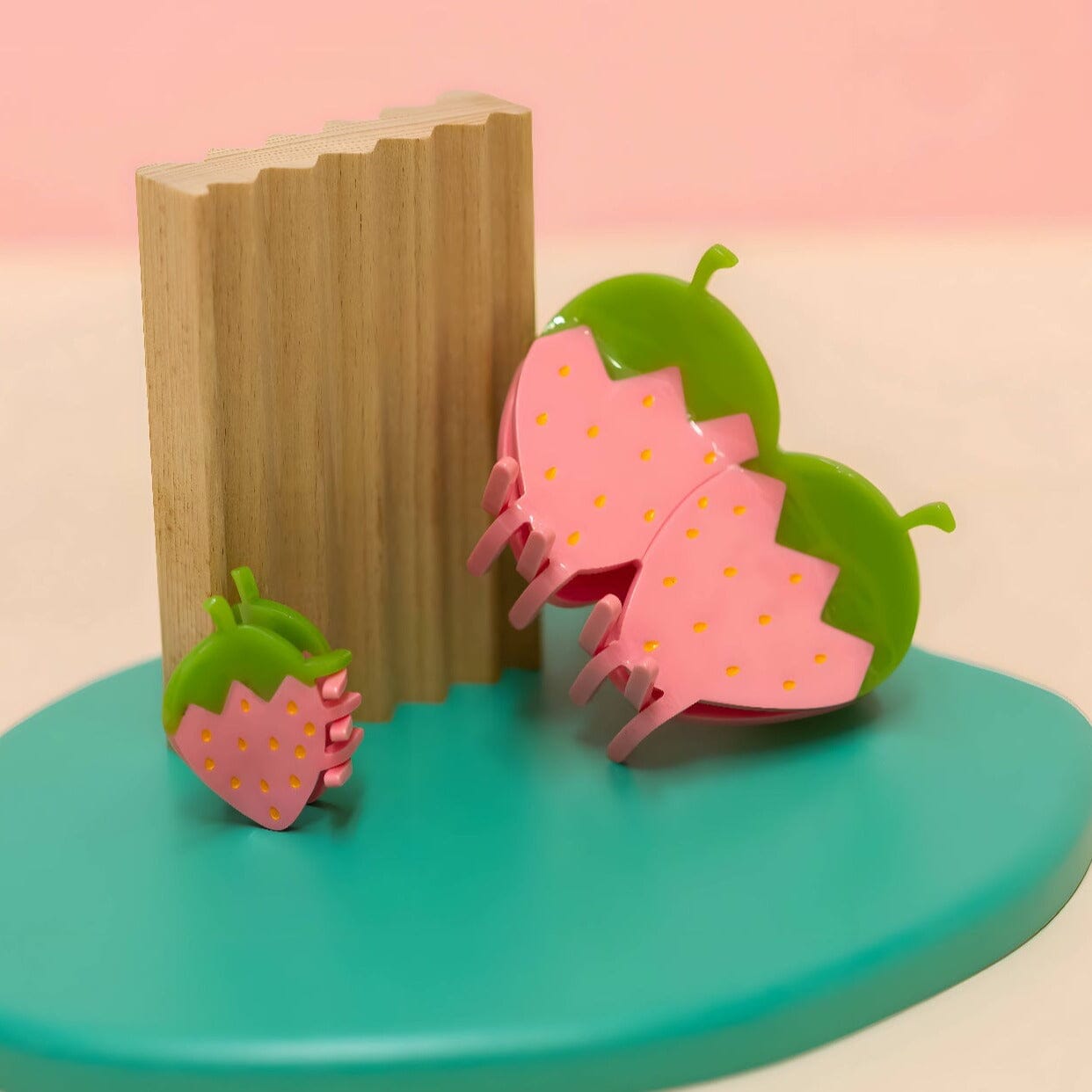 Pink Strawberry Hair Claw Accessories Jenny Lemons