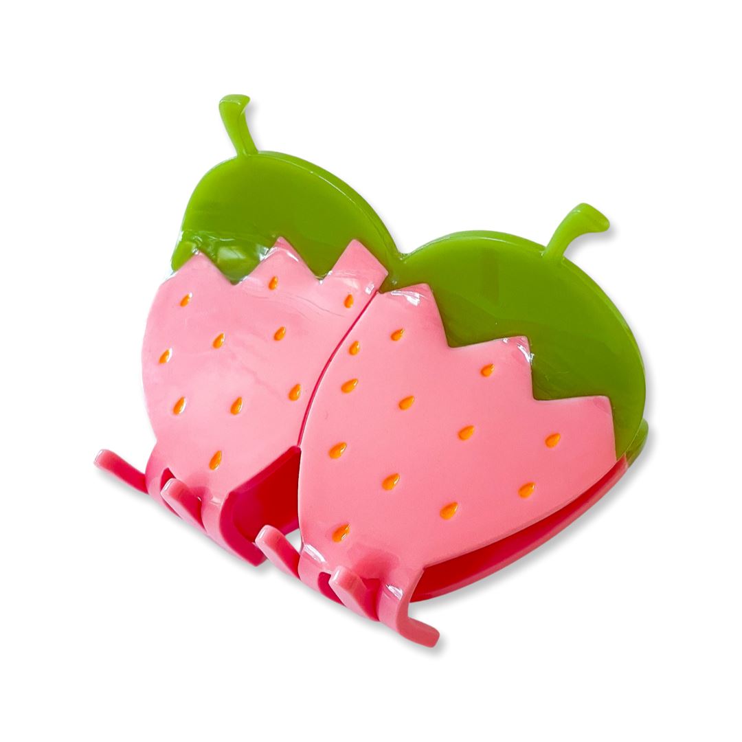 Pink Strawberry Hair Claw Accessories Jenny Lemons