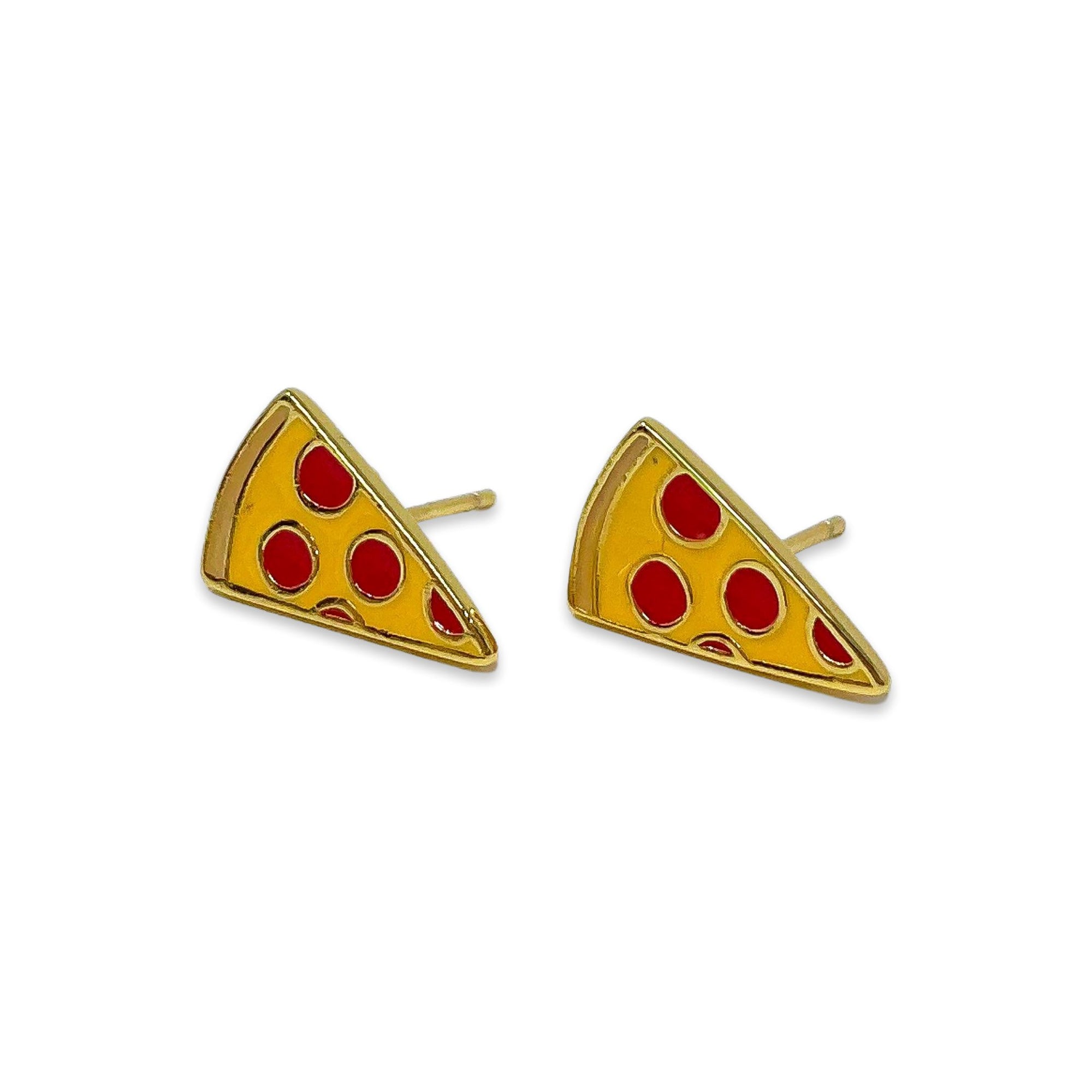 Pizza Enamel Earrings Jewelry Jenny Lemons