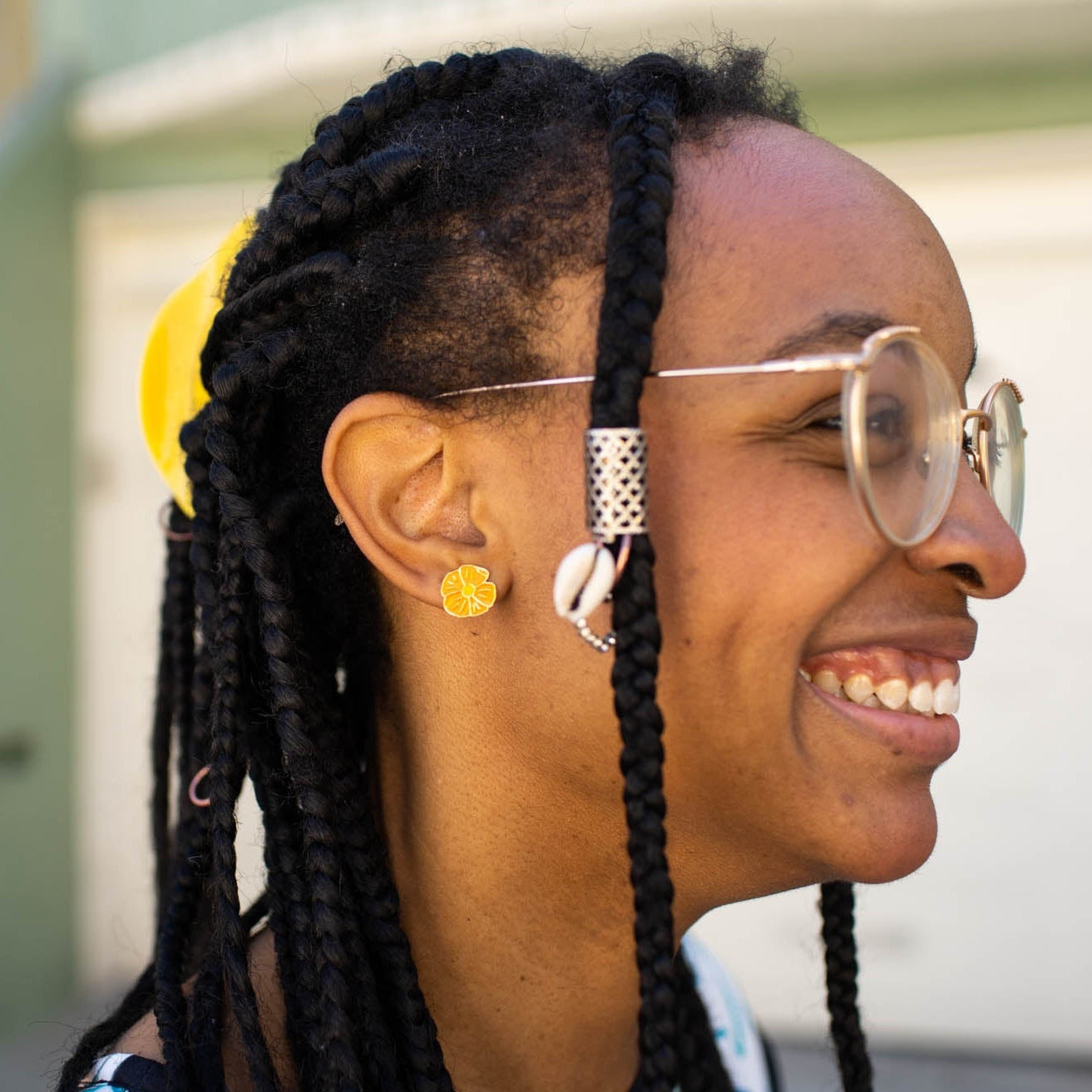 Poppy Enamel Earrings Earrings Jenny Lemons