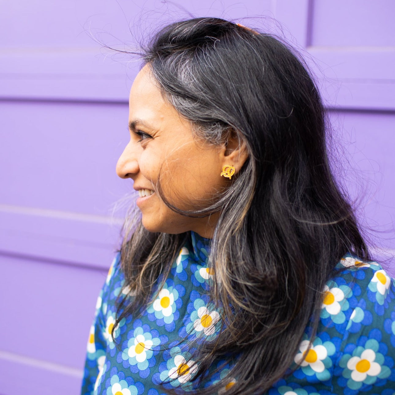 Pretzel Enamel Earrings Jewelry Jenny Lemons
