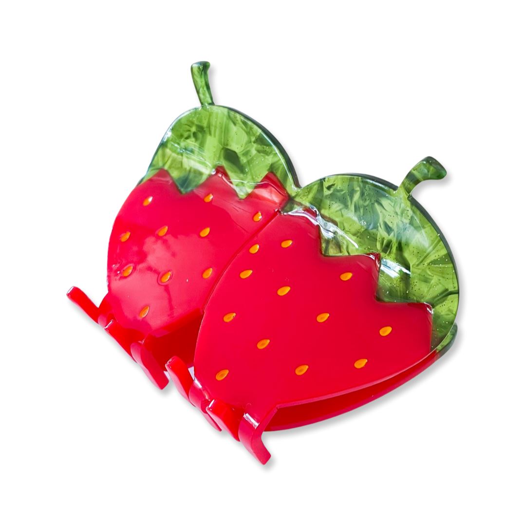 Red Strawberry Hair Claw Accessories Jenny Lemons