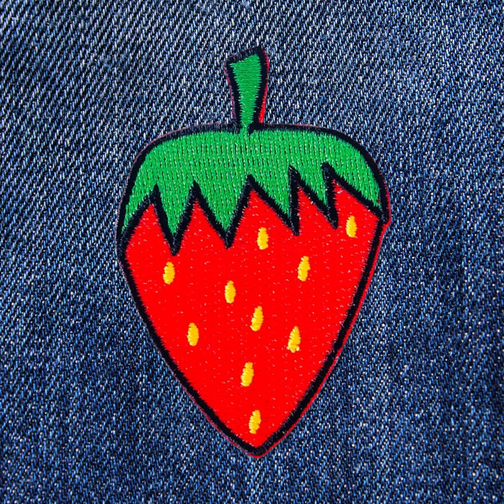 Strawberry Iron-On Patch Accessories Jenny Lemons 