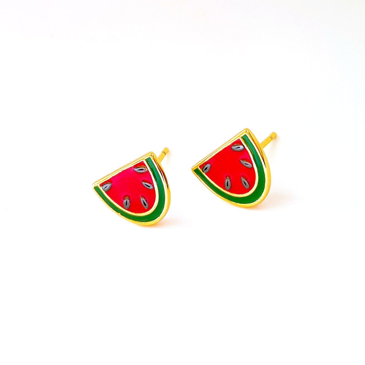 Watermelon Enamel Earrings Jewelry Jenny Lemons
