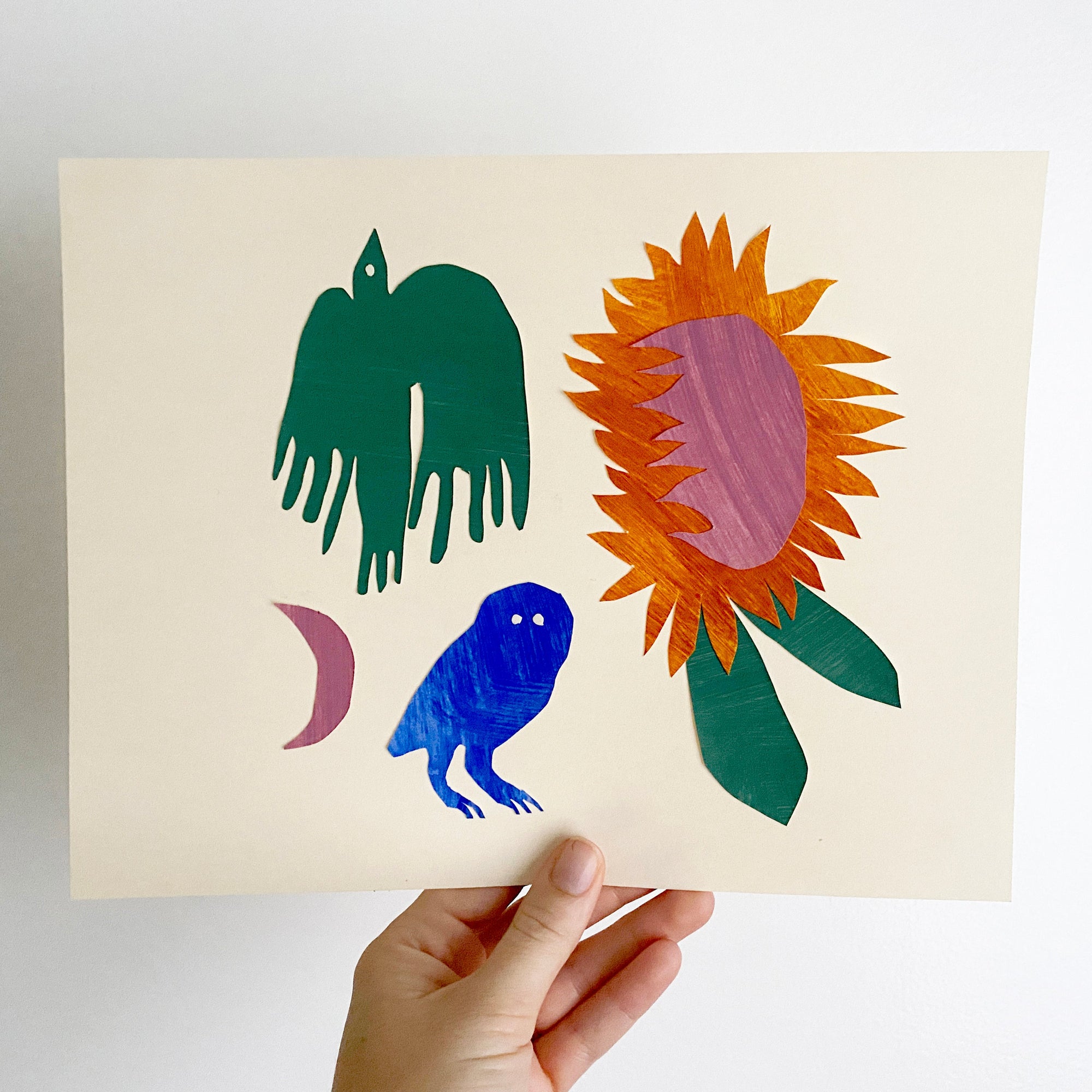 DIY Tutorial- Paper Cutout Animal Collage